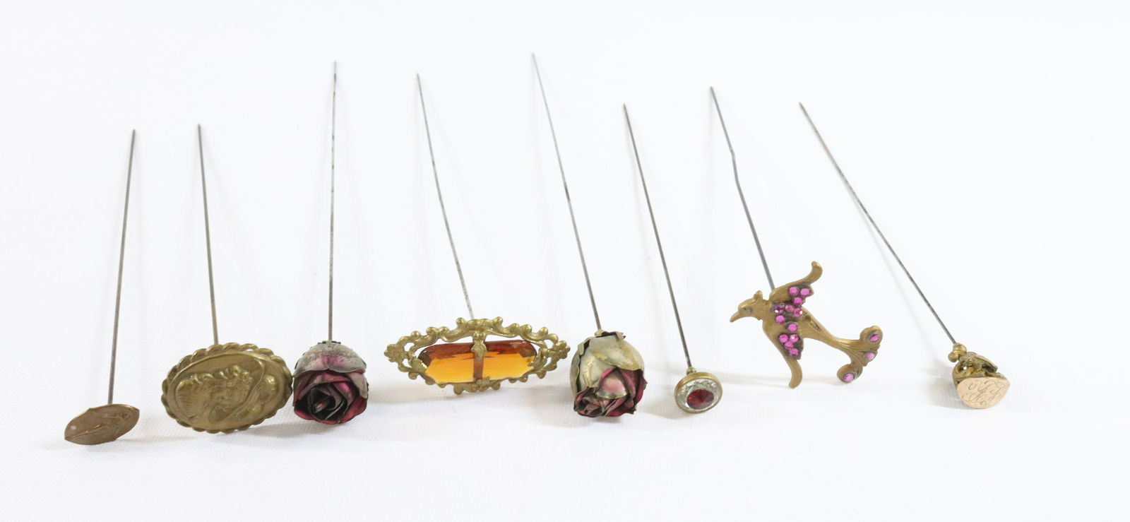 (8) ANTIQUE HAT PINS (1 of 3)