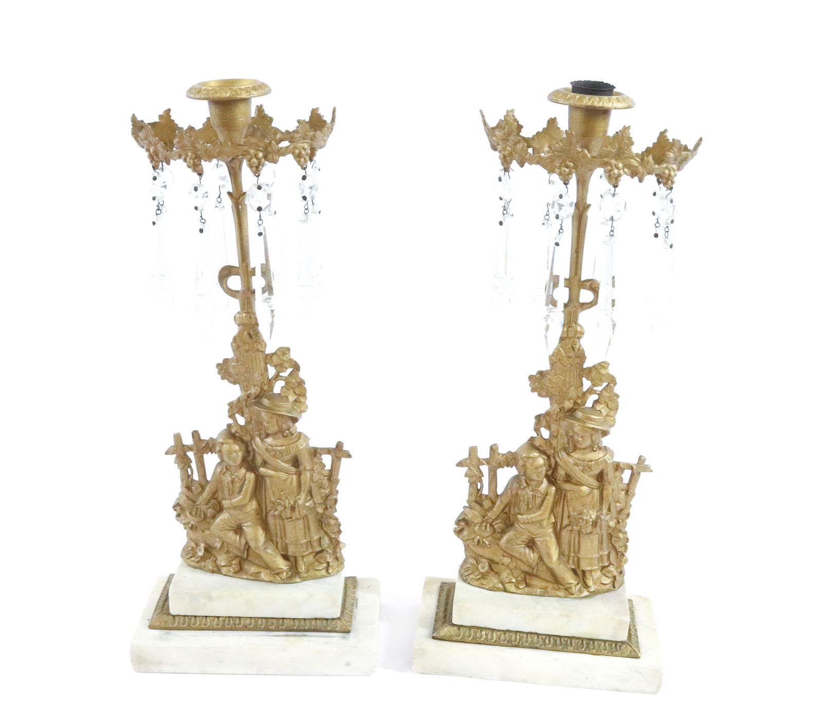 BRASS CANDLE HOLDERS (1 of 2)