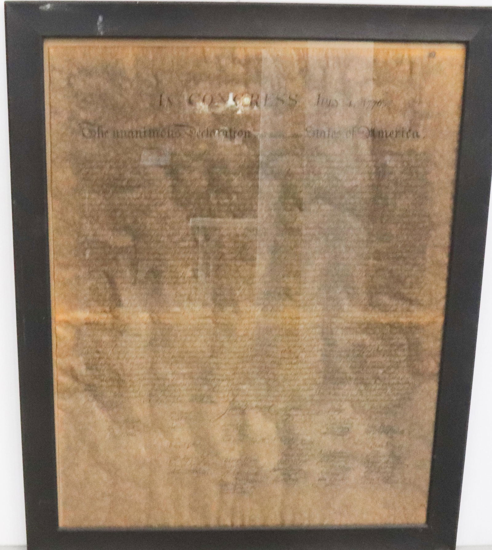 FRAMED DECLARATION OF INDEPENDENCE (1 of 4)