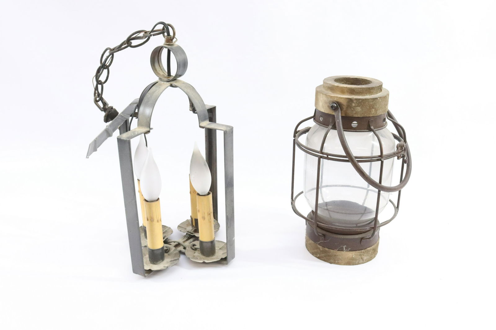 MODERN LANTERN AND HANGING LIGHT (1 of 2)