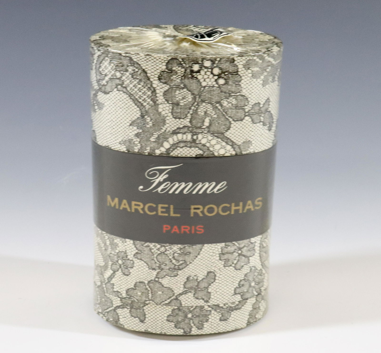 MARCEL ROCHAS PERFUME: NEW IN PACKAGE MADE IN PARIS DIMENSIONS: 4 3/4"h x 3" TERMS: Hartzell's Auction Gallery will handle most of the shipping in-house. WE do reserve the right to not ship some large items, larger lots of
