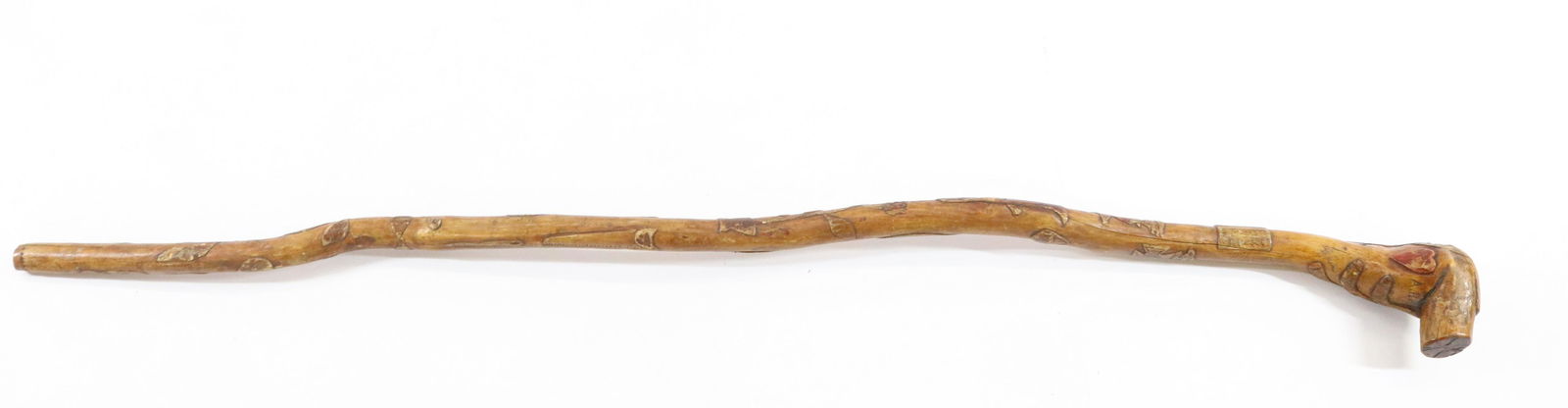FOLK ART CARVED CANE (1 of 12)