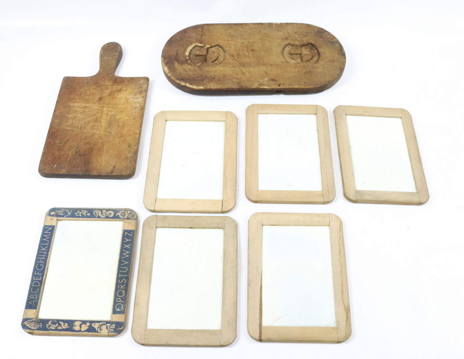 WOODEN DOUGH BOARD, CUTTING BOARD AND SLATES (1 of 2)