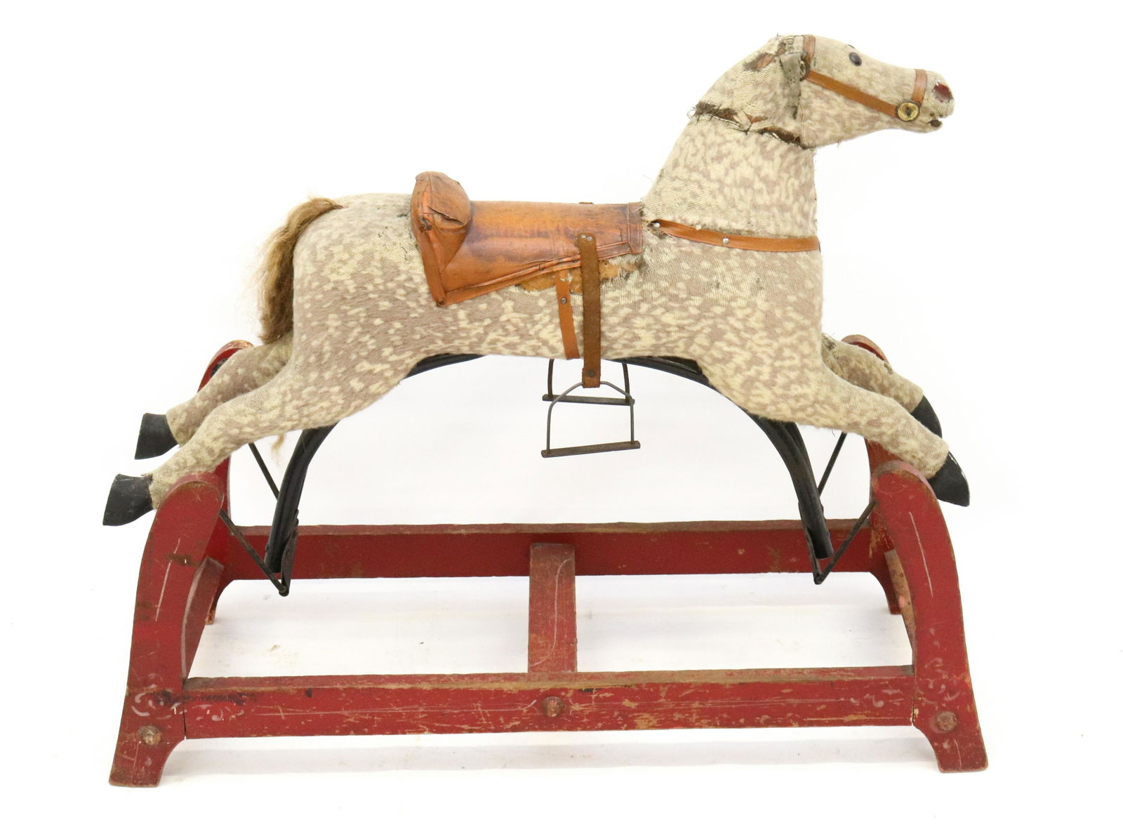 ANTIQUE WOODEN ROCKING HORSE (1 of 5)