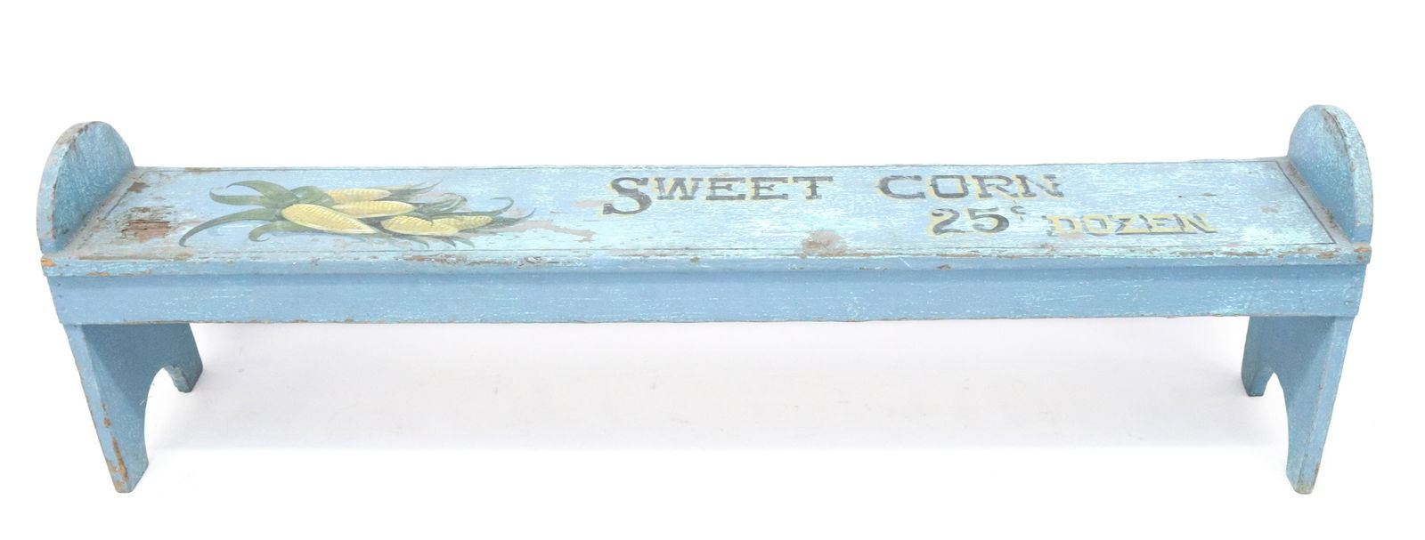 PAINT DECORATED WOODEN BENCH (1 of 4)