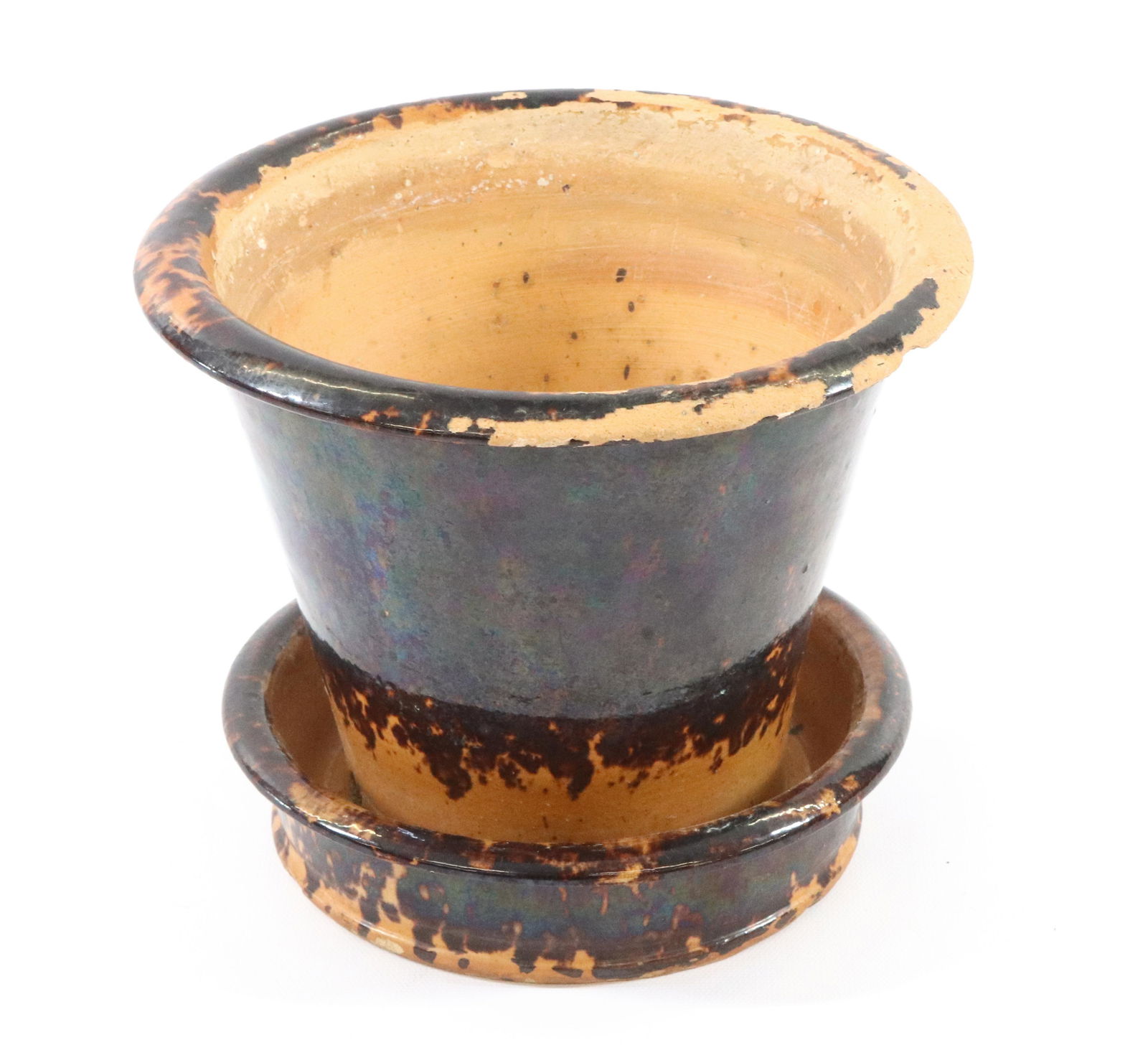 JOHN BELLOW REDWARE FLOWERPOT (1 of 8)