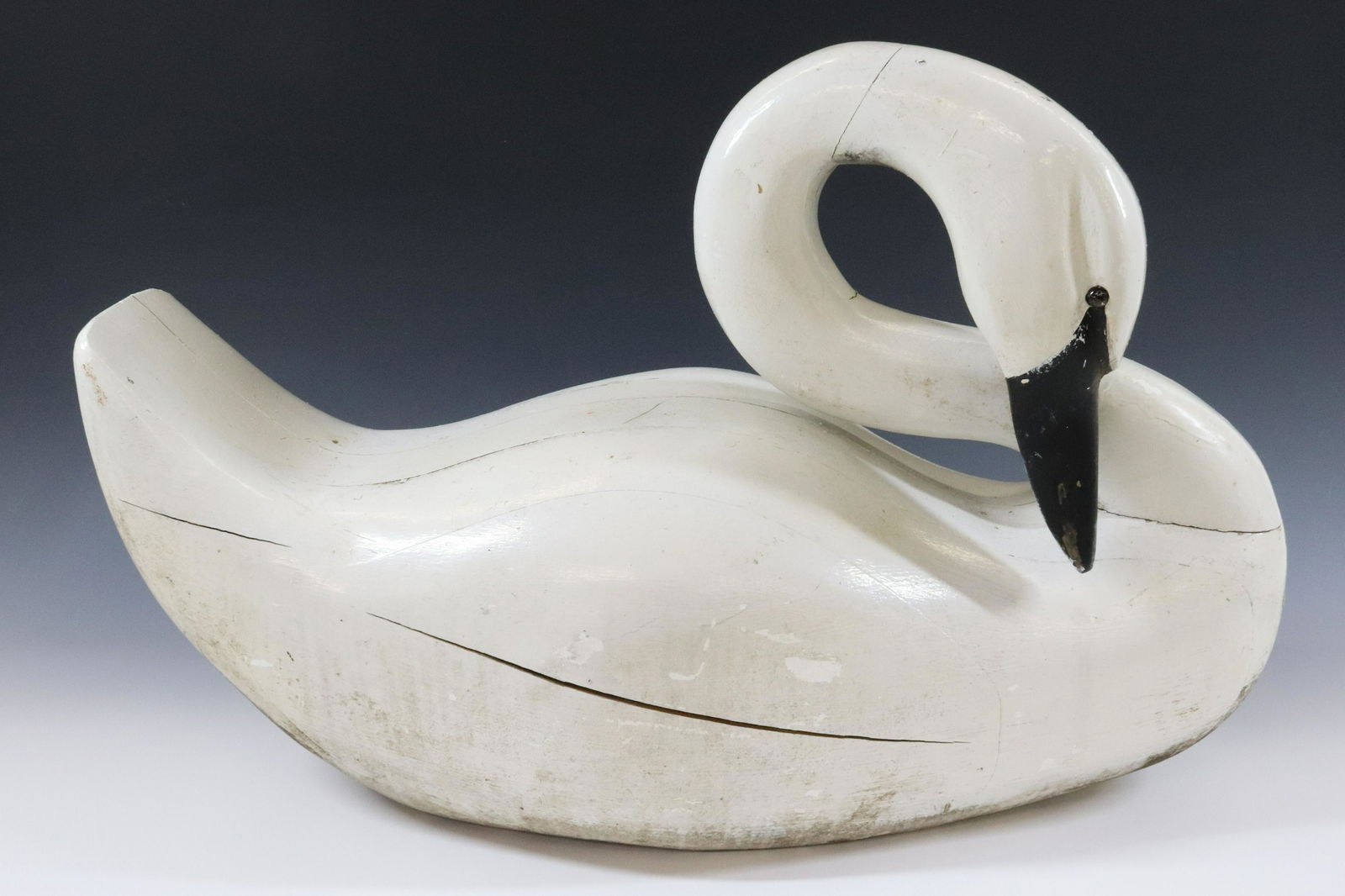 CARVED WOODEN SWAN (1 of 3)