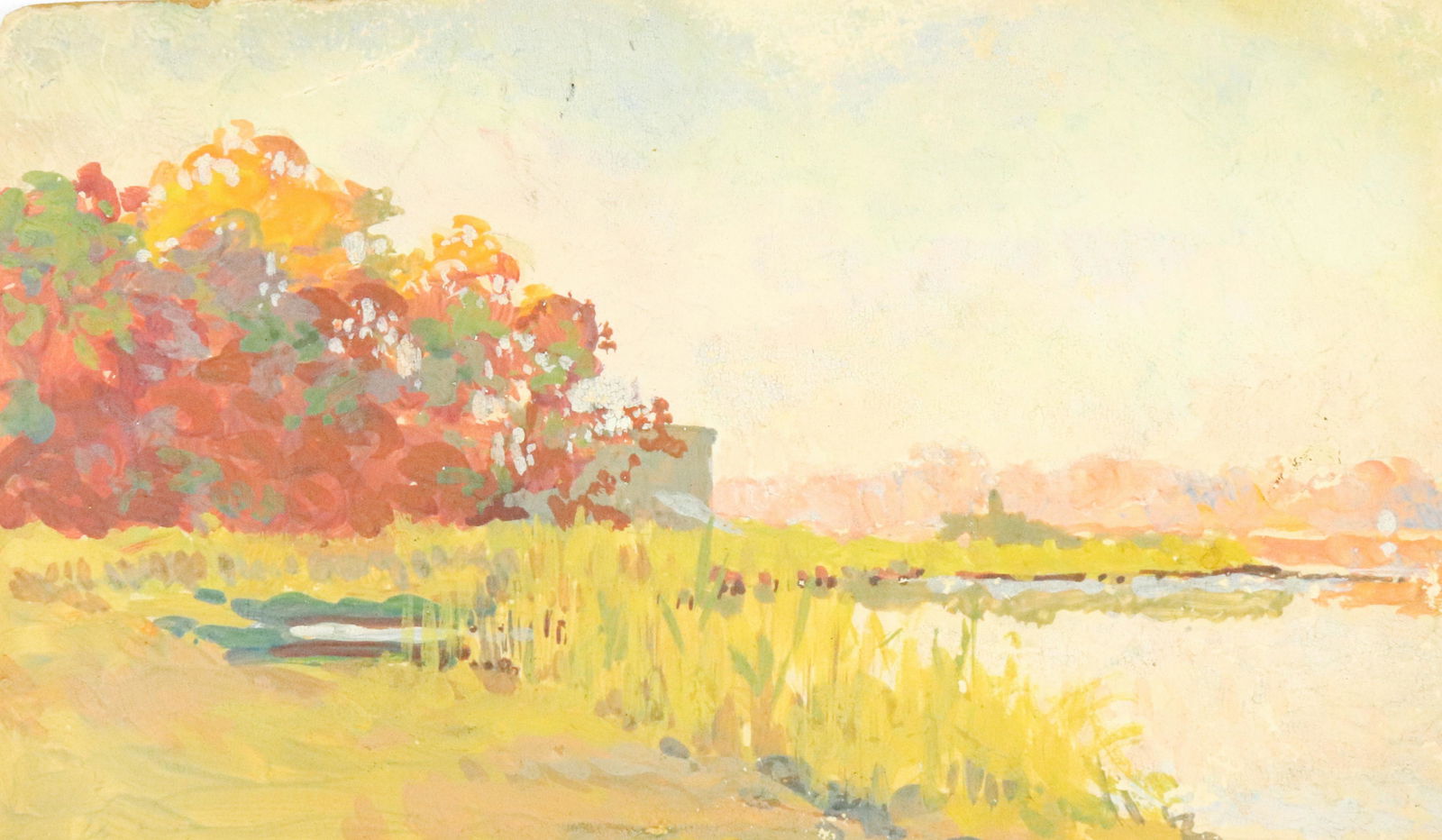 SMALL LANDSCAPE PAINTING ON BOARD (1 of 4)