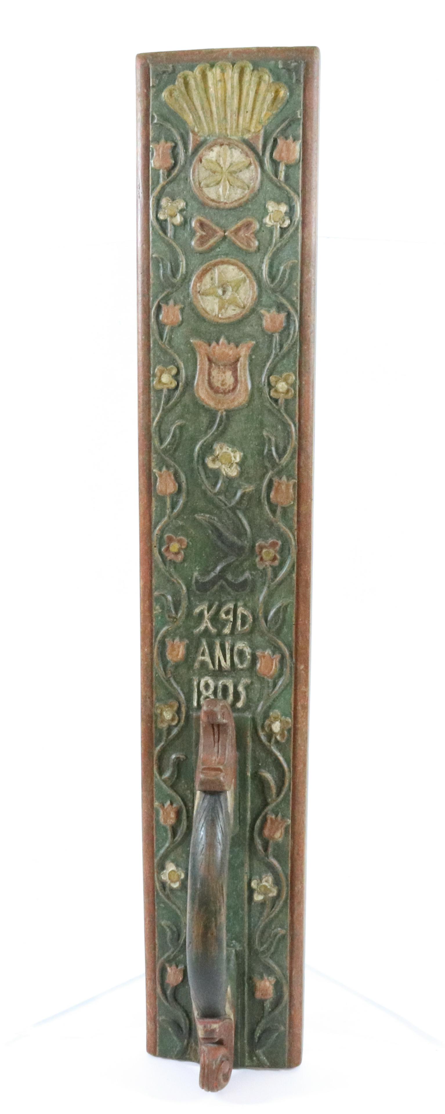 EARLY 19TH CENTURY CARVED EUROPEAN MANGLE BOARD (1 of 4)