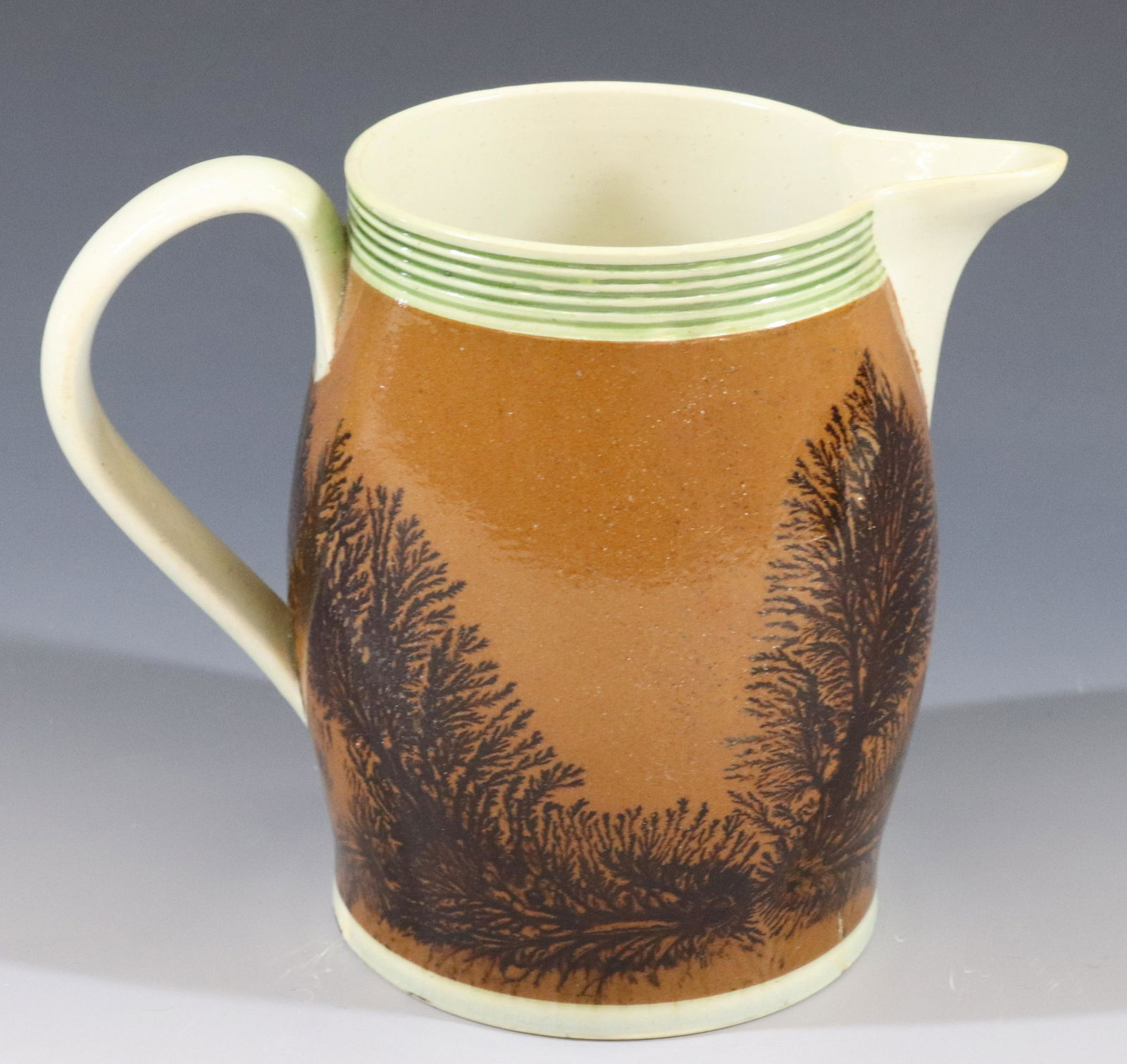 19TH CENTURY MOCHAWARE PITCHER (1 of 6)