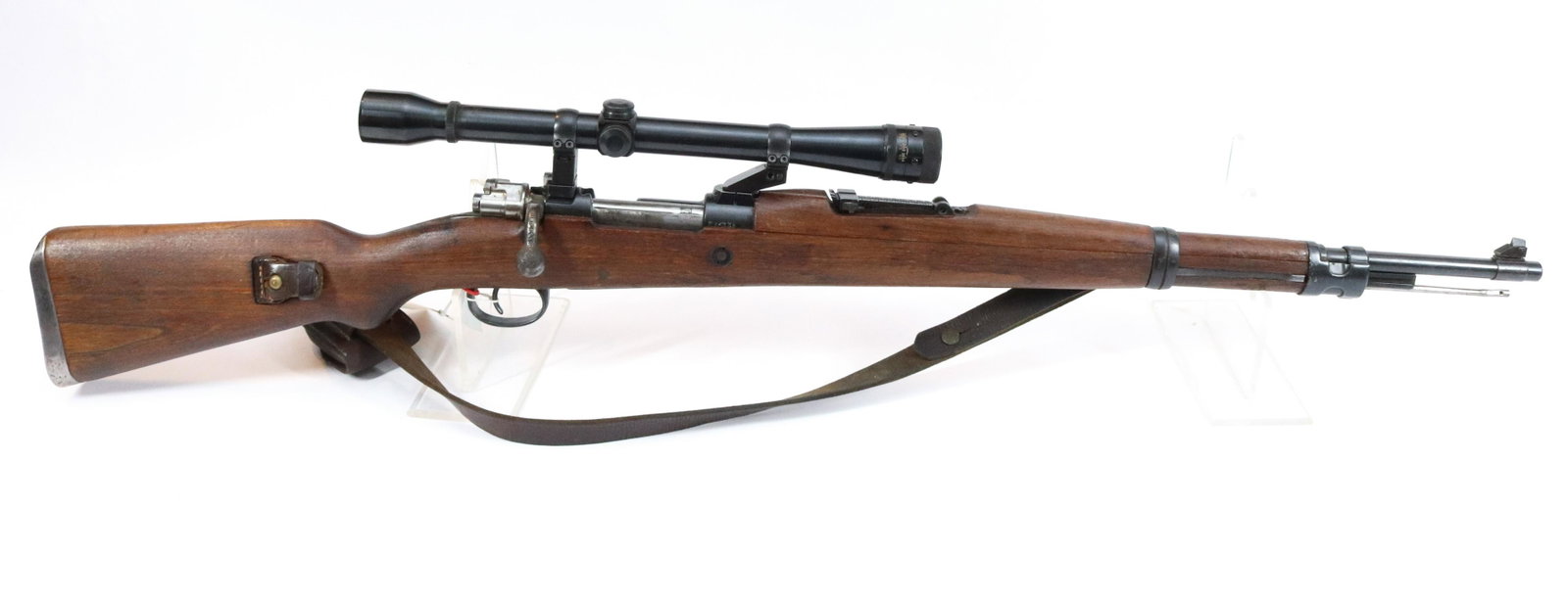 ZASTAVA M48 SNIPER RIFLE: 8MM, SERIAL# 64336 WITH WEAVER K8 60 B SCOPE - THIS GUN REQUIRES REGISTRATION Size: 24 1/8" BARREL Terms: Hartzell’s Auction Gallery will handle all Background Checks On-Site. Sunday April 3rd f
