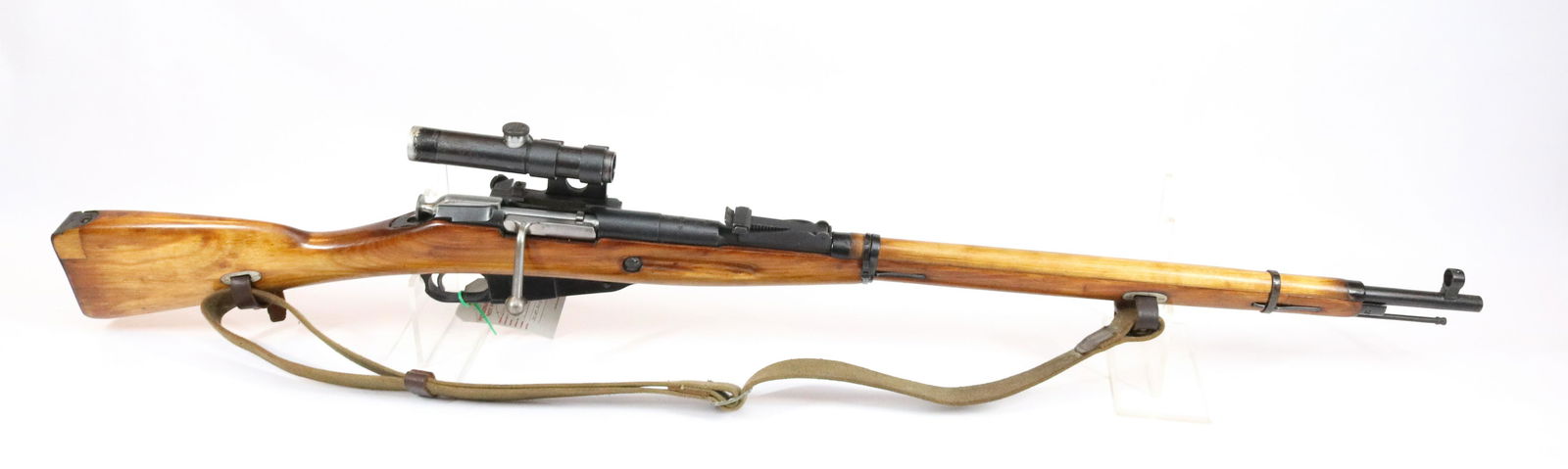 MOSIN NAGANT M91-31: 7.62 X54R, SERIAL# 9130066510 WITH SIDE MOUNTED RUSSIAN SCOPE - THIS GUN REQUIRES REGISTRATION Size: 30" BARREL Terms: Hartzell’s Auction Gallery will handle all Background Checks On-Site. Sunda