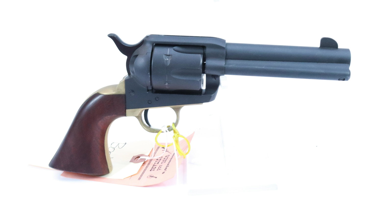 CABELAS PIETTA 1873 SA REVOLVER: .357. SERIAL# E28086 - 4 3/4" BARREL - THIS GUN REQUIRES REGISTRATION Size: 4 3/4" BARREL Terms: Hartzell’s Auction Gallery will handle all Background Checks On-Site. Sunday April 3rd from 9:00a