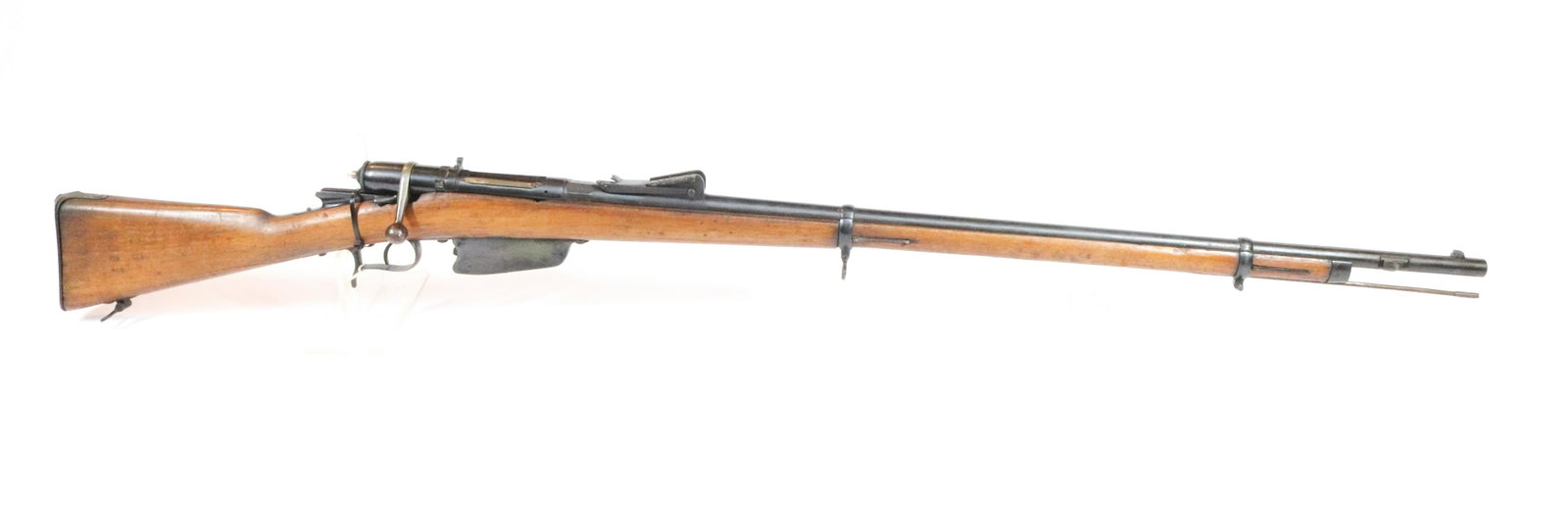 ITALIAN CARCANO RIFLE: 6.5MM - SERIAL# PL4351 - STOCK CARTOUCH MARKS AND NUMBER - THIS GUN REQUIRES REGISTRATION Size: 33" BARRELS Terms: Hartzell’s Auction Gallery will handle all Background Checks On-Site. Sunday Ap