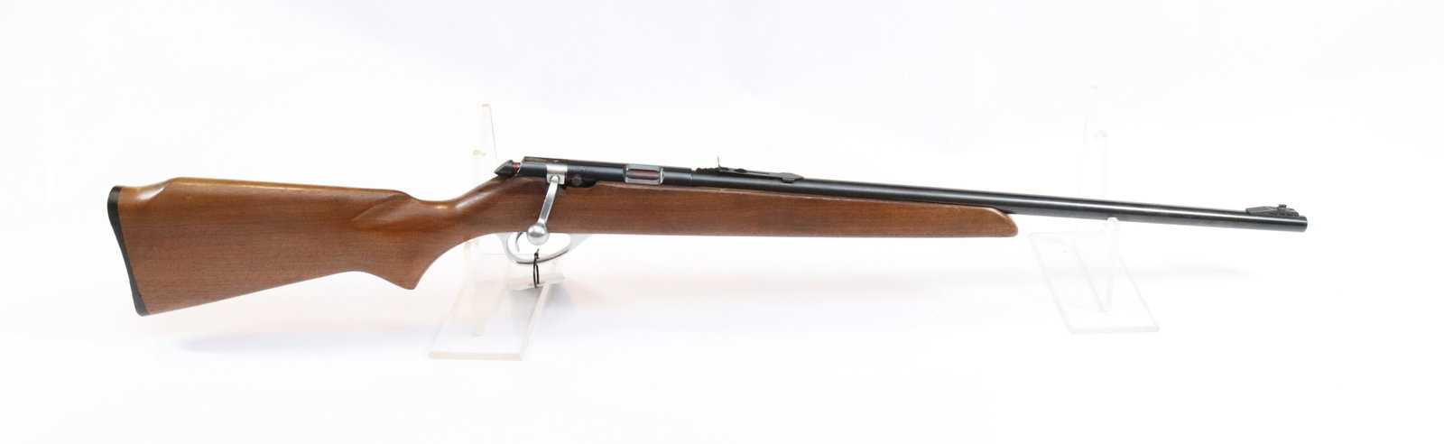 J.C. HIGGINS MODEL 41 DLA: .22CAL - SERIAL# NA - THIS GUN REQUIRES REGISTRATION Terms: Hartzell’s Auction Gallery will handle all Background Checks On-Site. Sunday April 3rd from 9:00am till 2:00pm or Monday April 4th fro