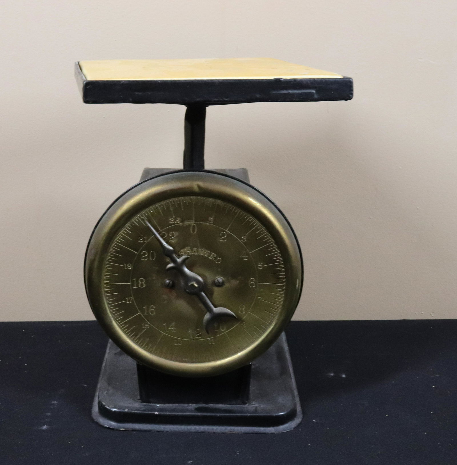 Vintage Brass Faced Kitchen Scale