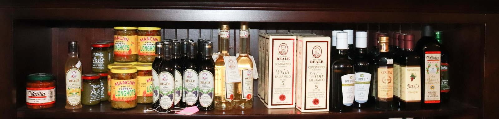 GROUP LOT OF GOURMET FOODS: BALSAMIC VINEGARS, OLIVE OIL AND MORE TERMS: This is an On-Site Auction. Pick-up will be from Monday April 4th – Thursday April 7th from 9:00am till 4:00pm OR BY APPOINTMENT. All Items must be p