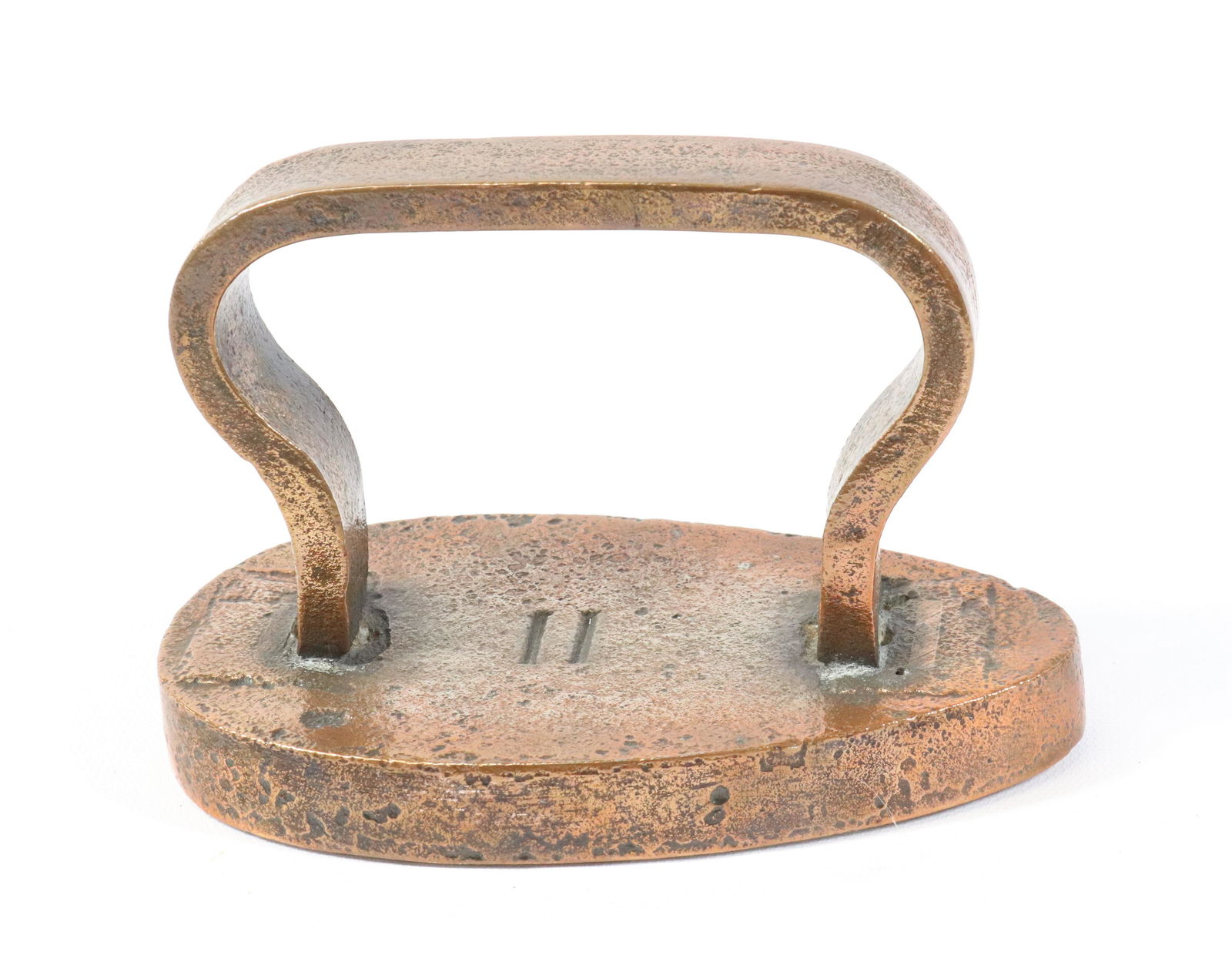 French Copper Plated Flat Iron (1 of 4)