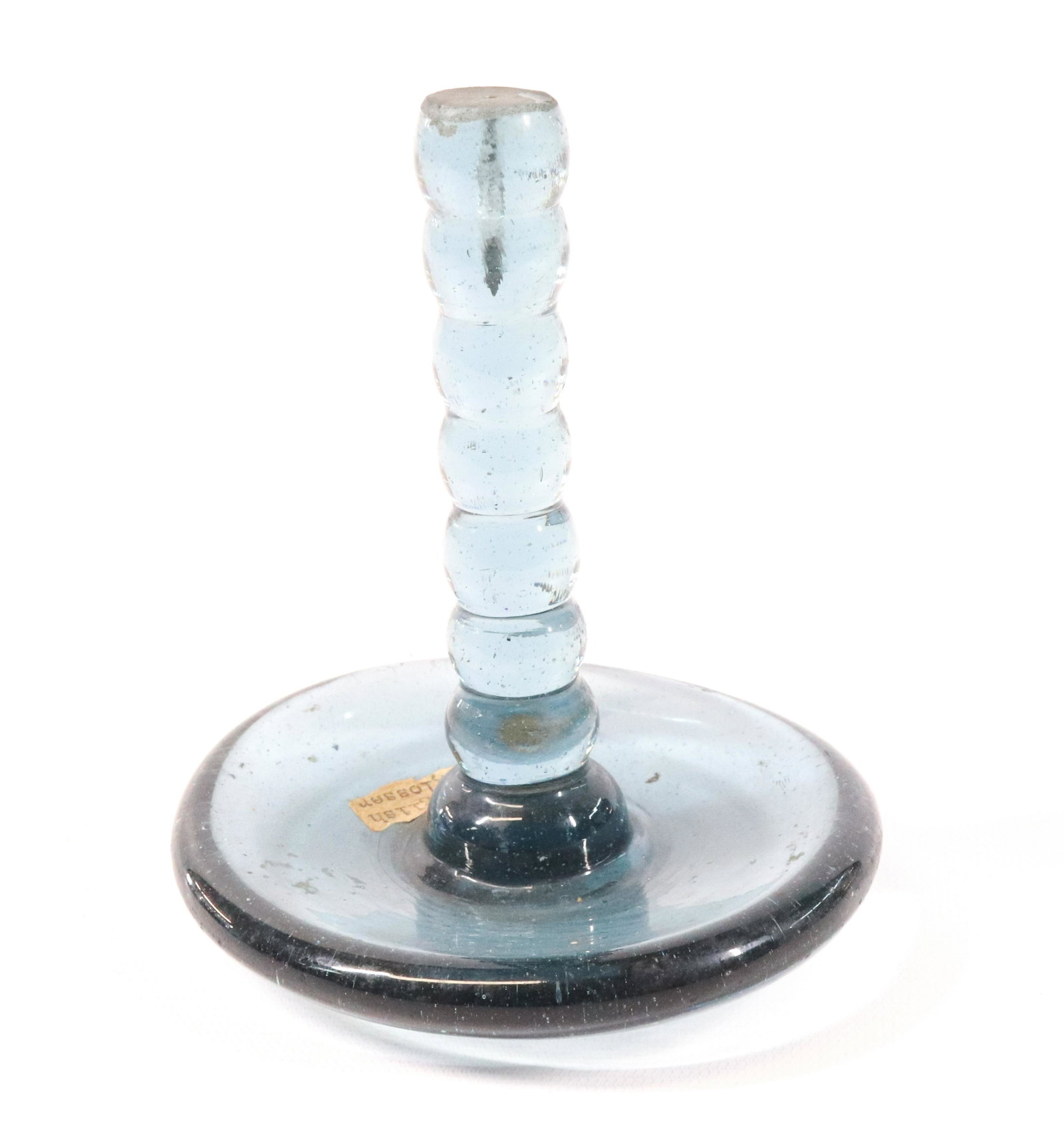 Blown Glass Smoother: Aqua Glass Linen Glosser SIZE: 6"