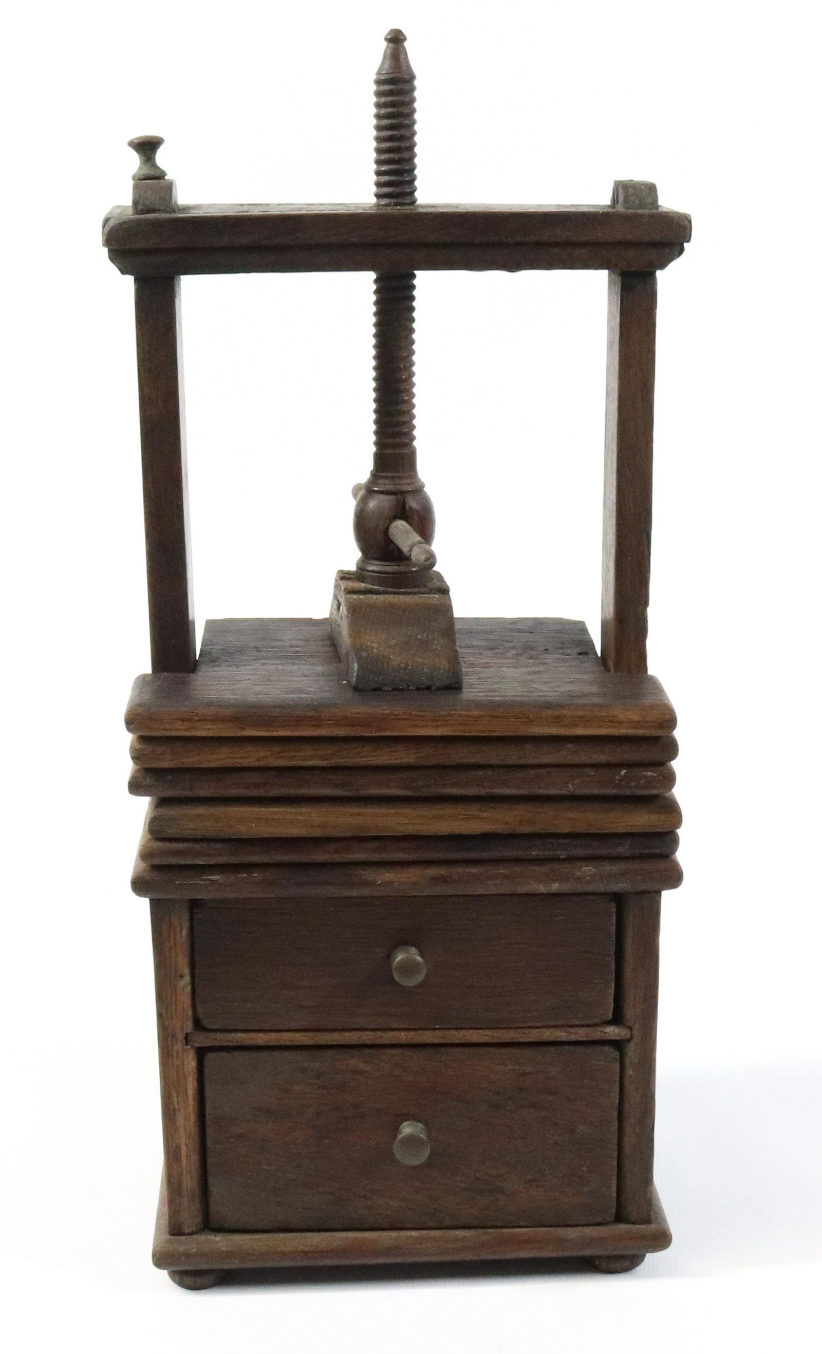 Miniature Oak Linen Press (1 of 4)