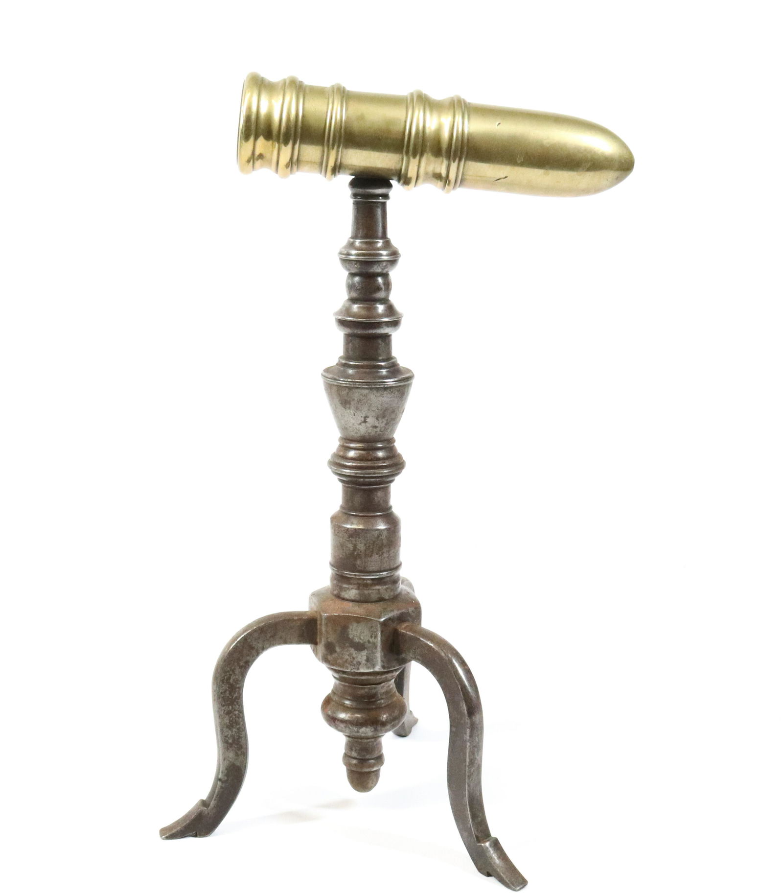 Heavy Turned Brass Goffering Iron (1 of 3)