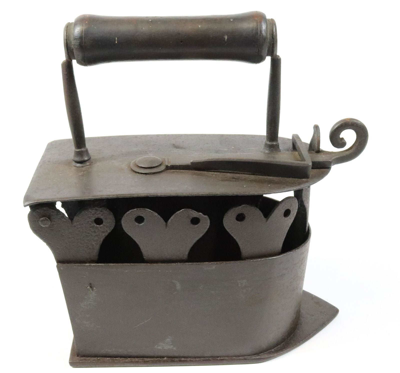 Elaborate Cutwork Design Charcoal Iron (1 of 5)