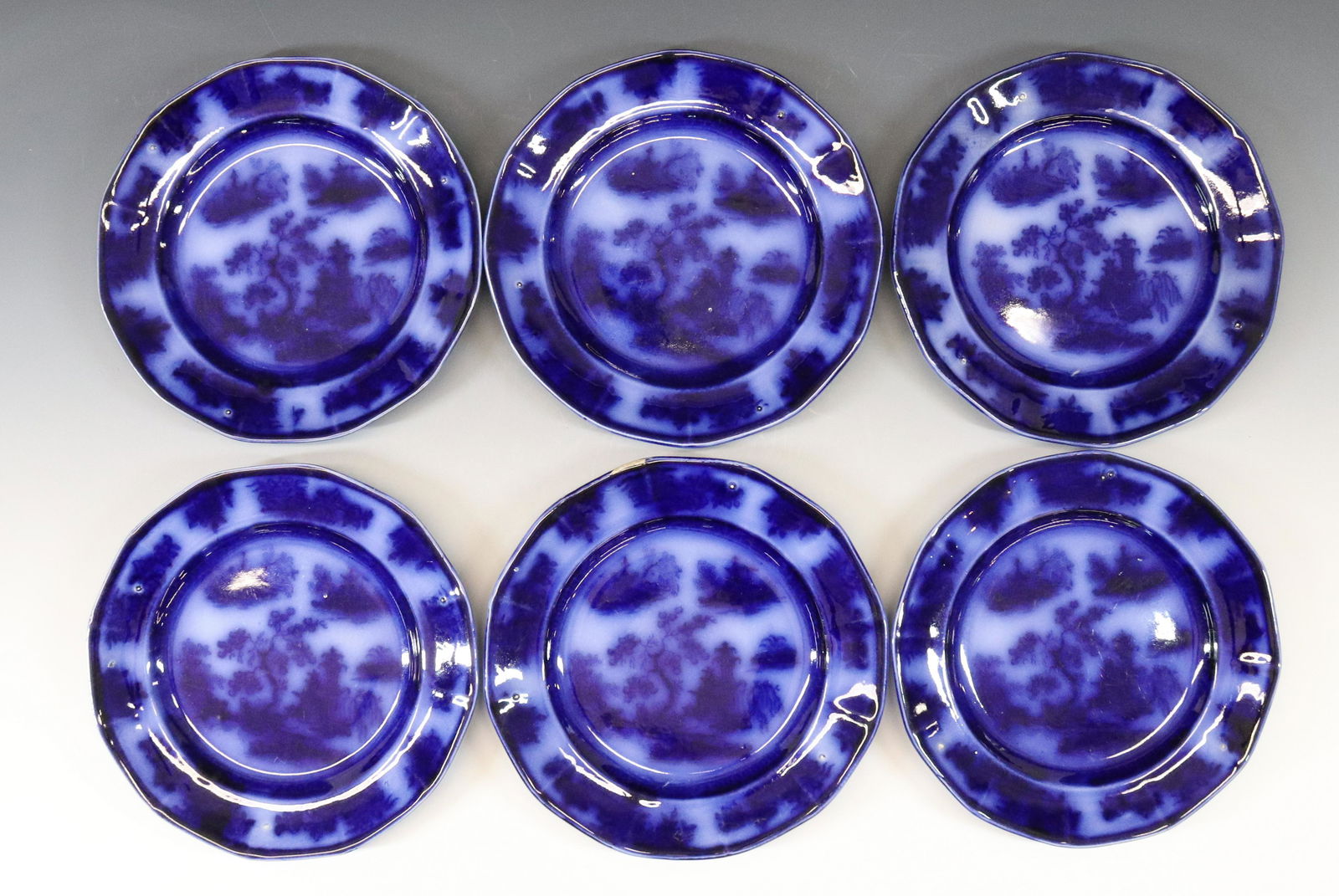 FLOW BLUE PLATES (1 of 3)