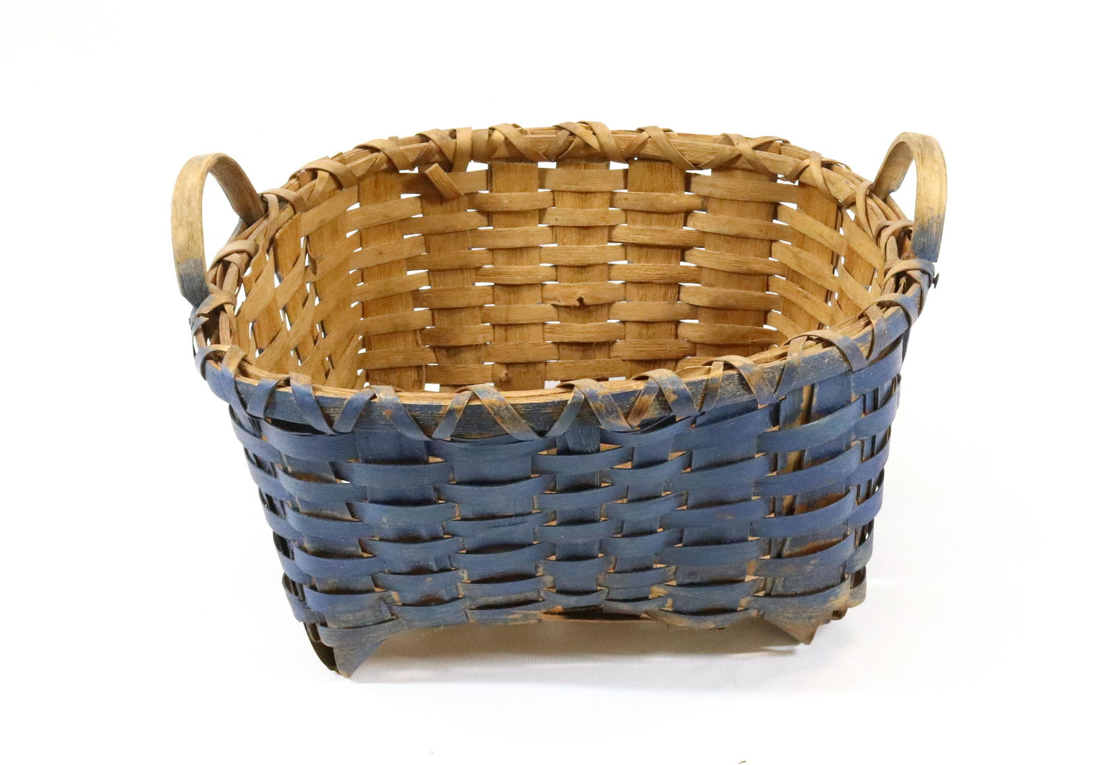 19TH CENTURY PAINT DECORATED BASKET (1 of 4)