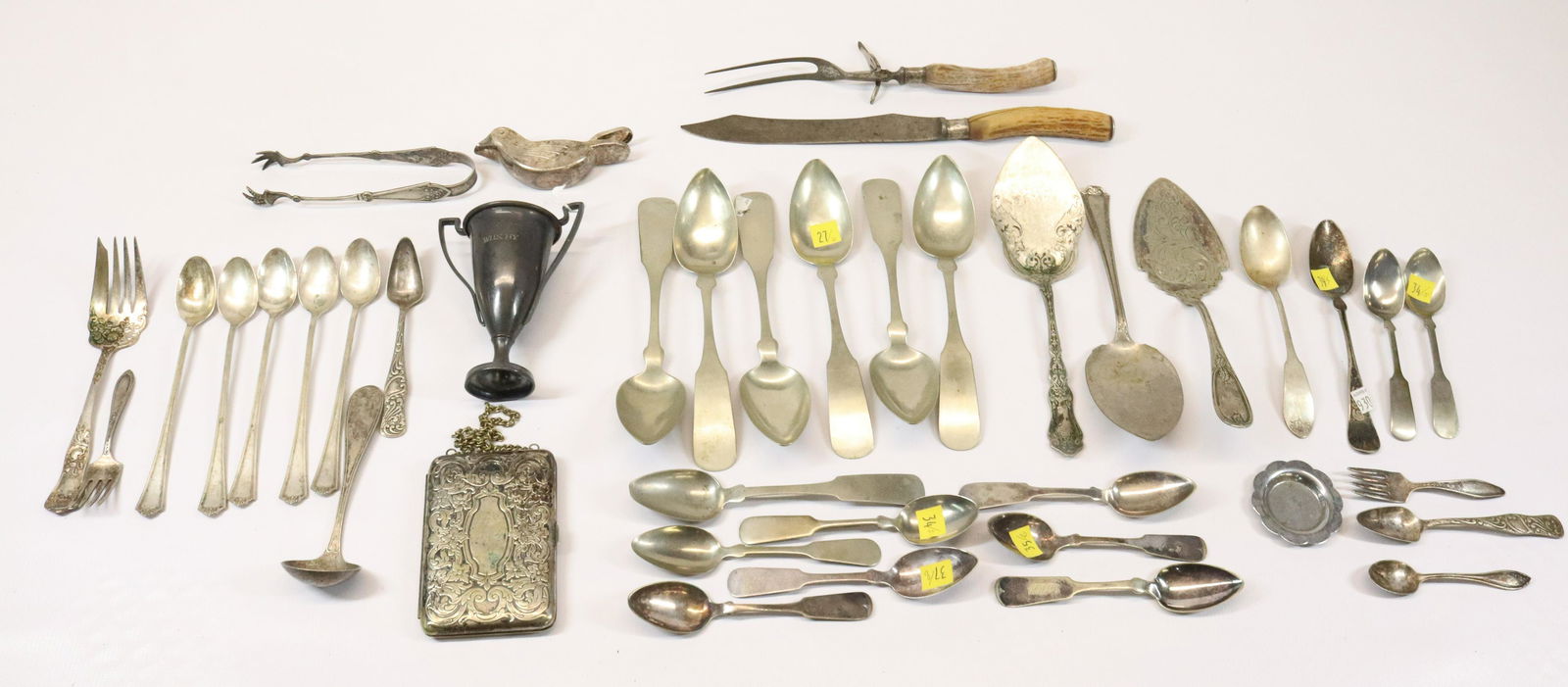 VICTORIAN SILVER PLATE FLATWARE (1 of 7)