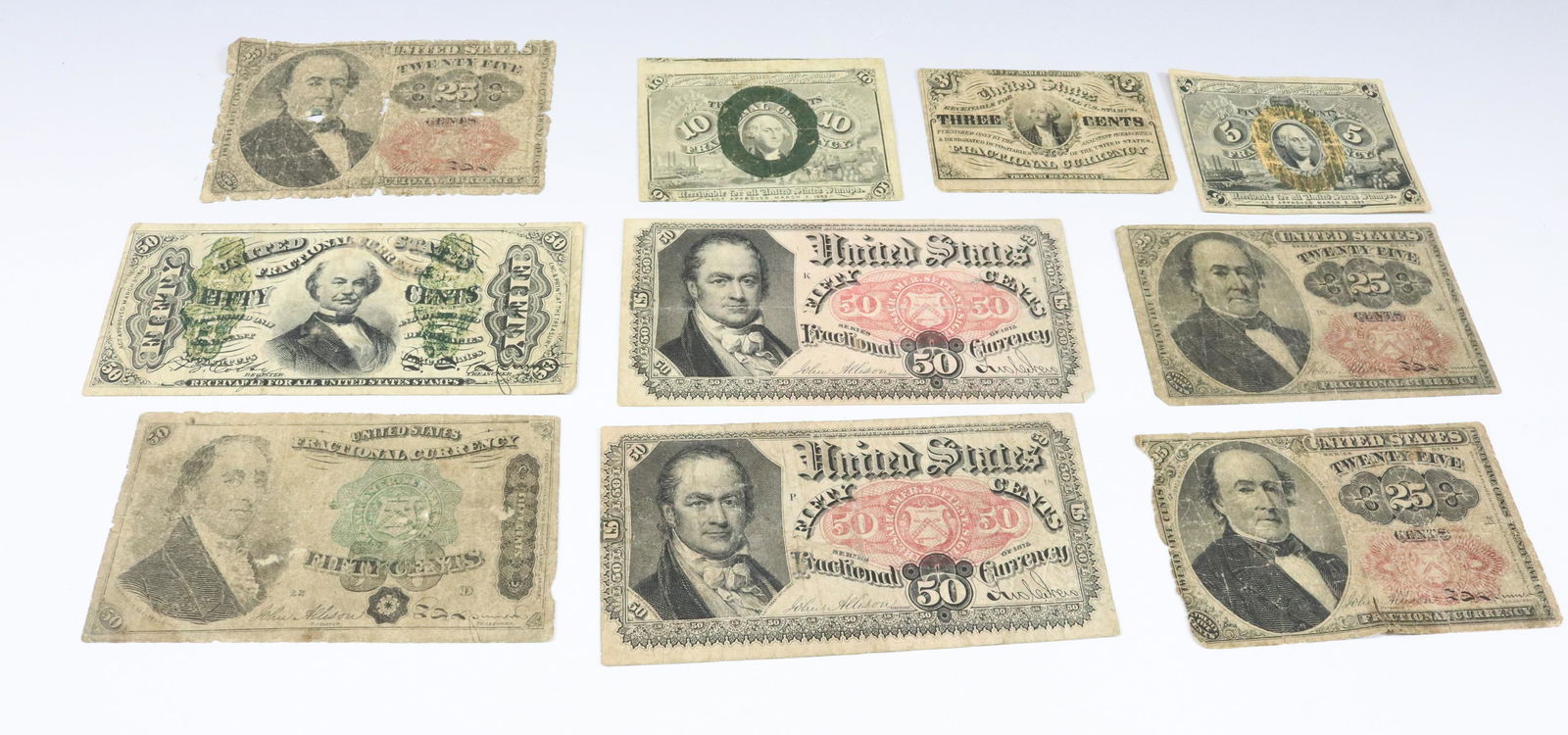 AMERICAN PAPER FRACTIONAL CURRENCY (1 of 2)