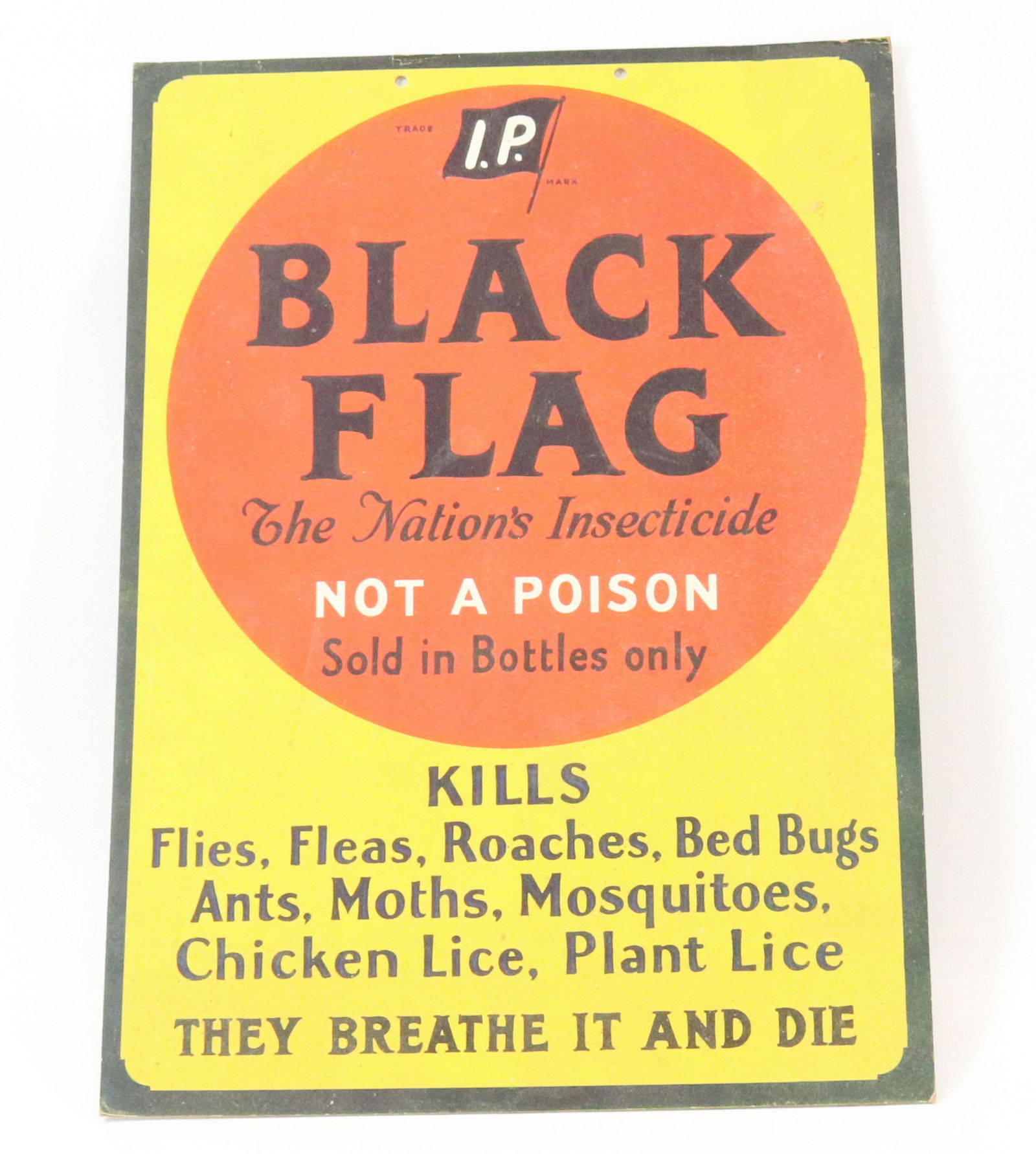 VINTAGE "BLACK FLAG" POISON ADV. (1 of 2)