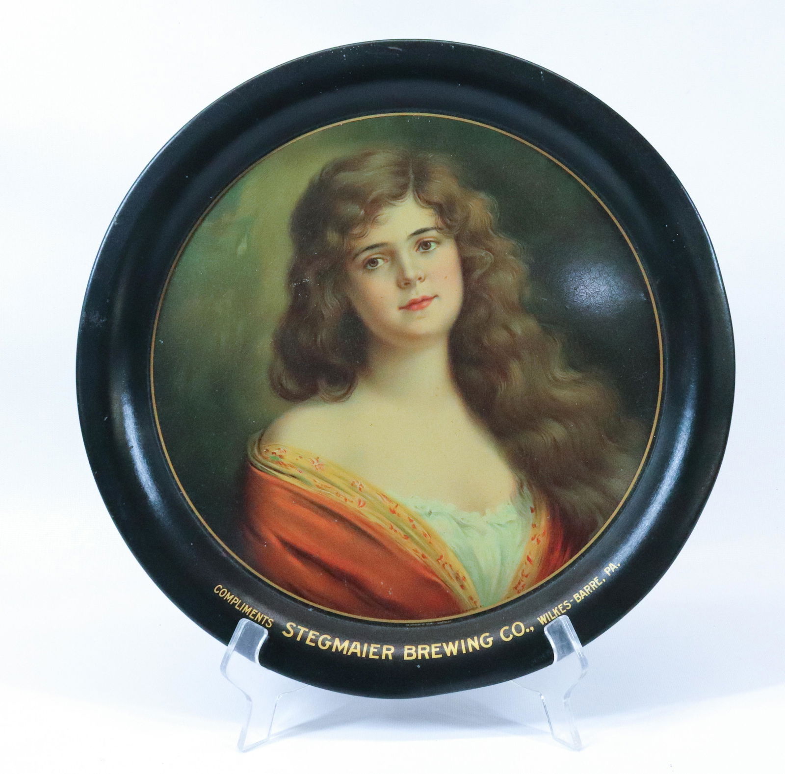 STEGMAIER BREWING COMPANY ADVERTISING TRAY (1 of 3)