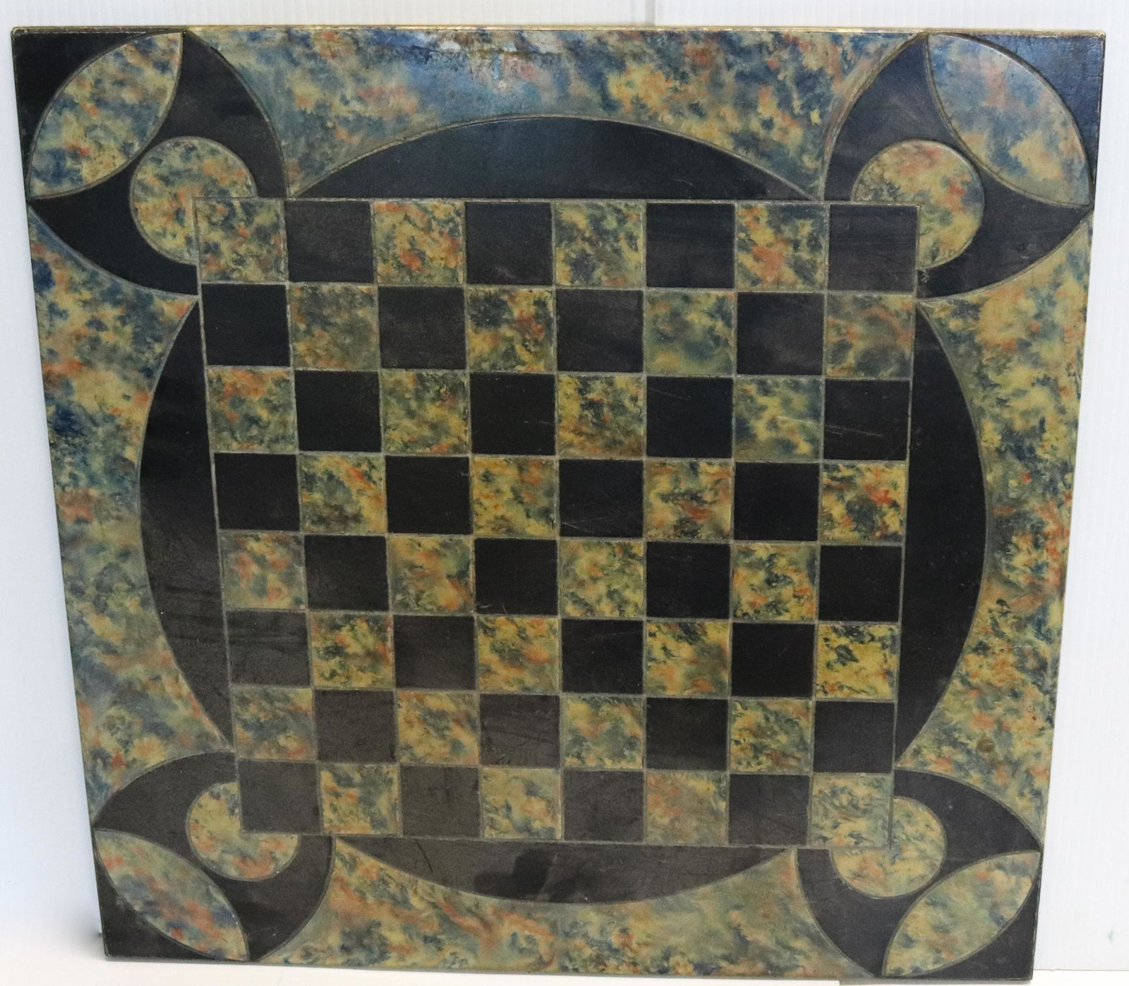 MARBLEIZED SLATE GAME BOARD (1 of 2)