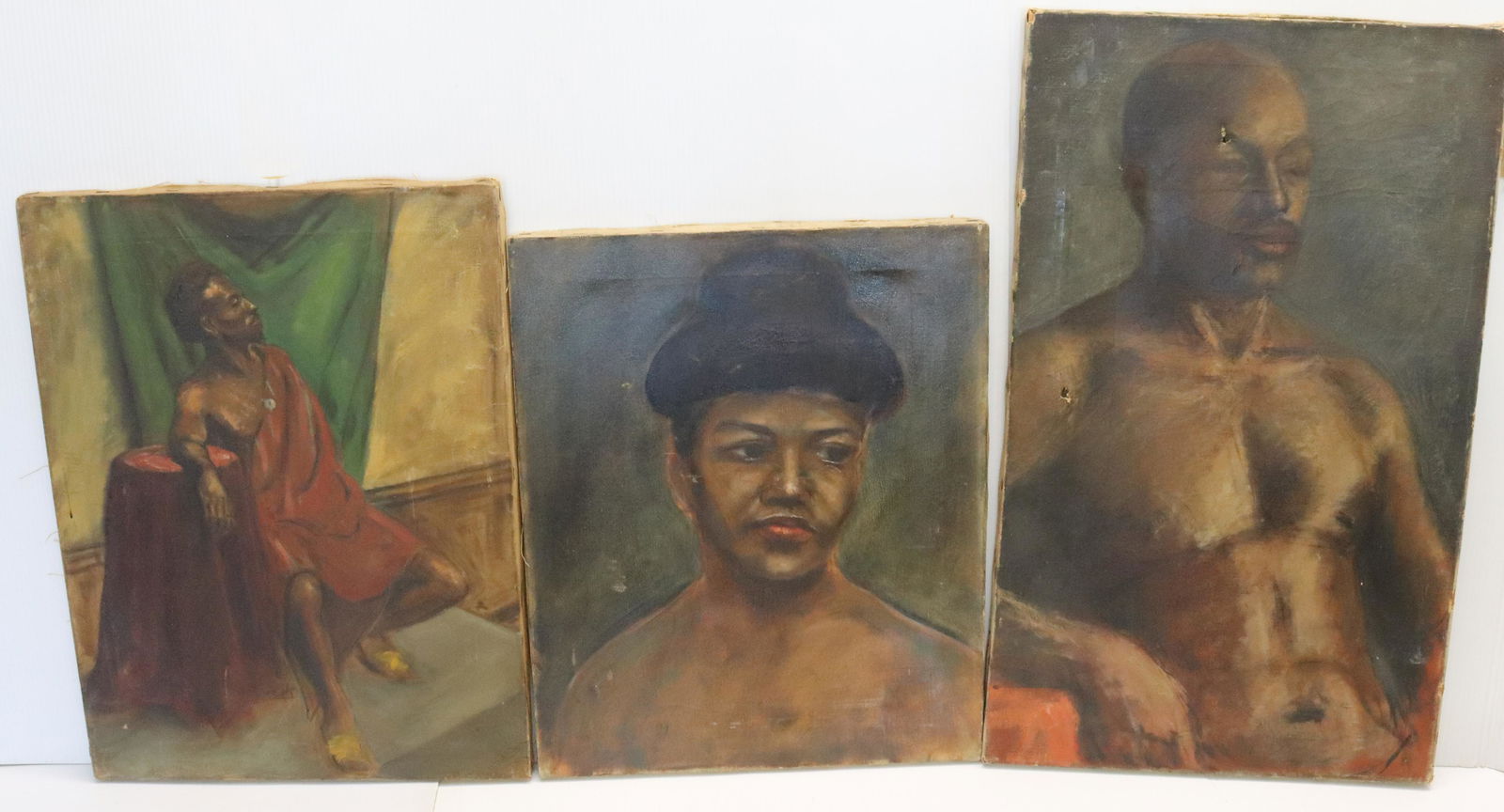 JOHN CUSHMAN OIL ON CANVAS GROUP (1 of 2)