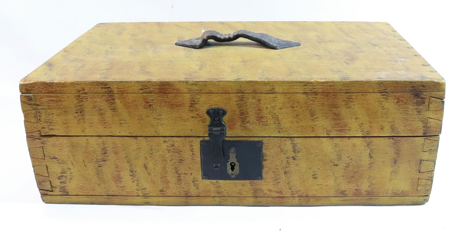 PAINT DECORATED WOODEN BOX (1 of 4)