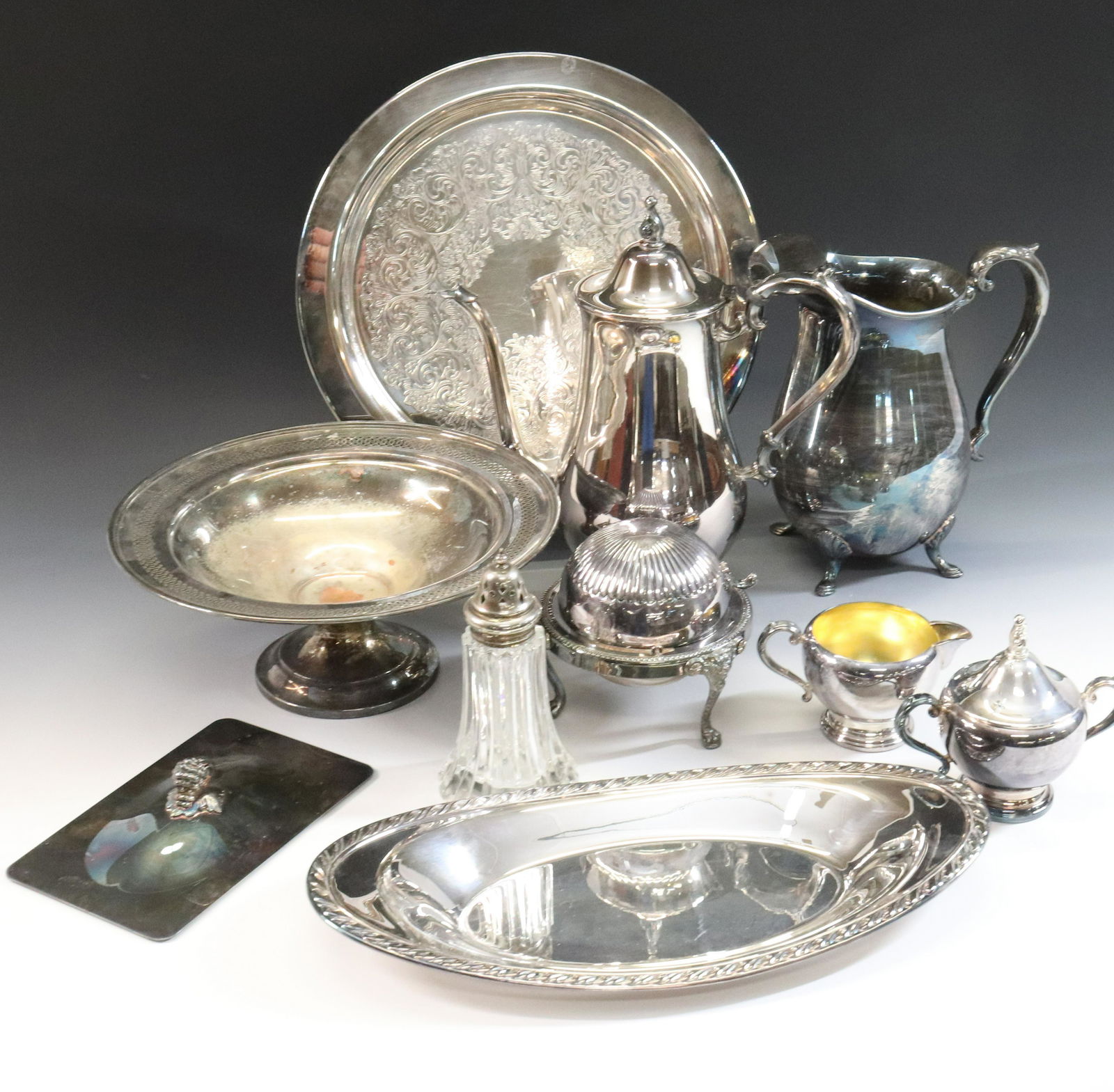SILVER PLATE GROUPING (1 of 3)