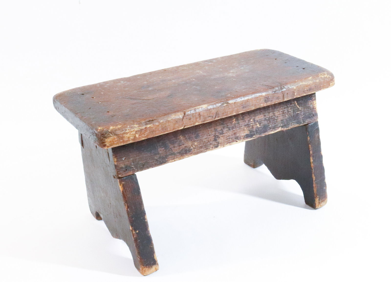 PAINTED WOODEN FOOTSTOOL (1 of 4)