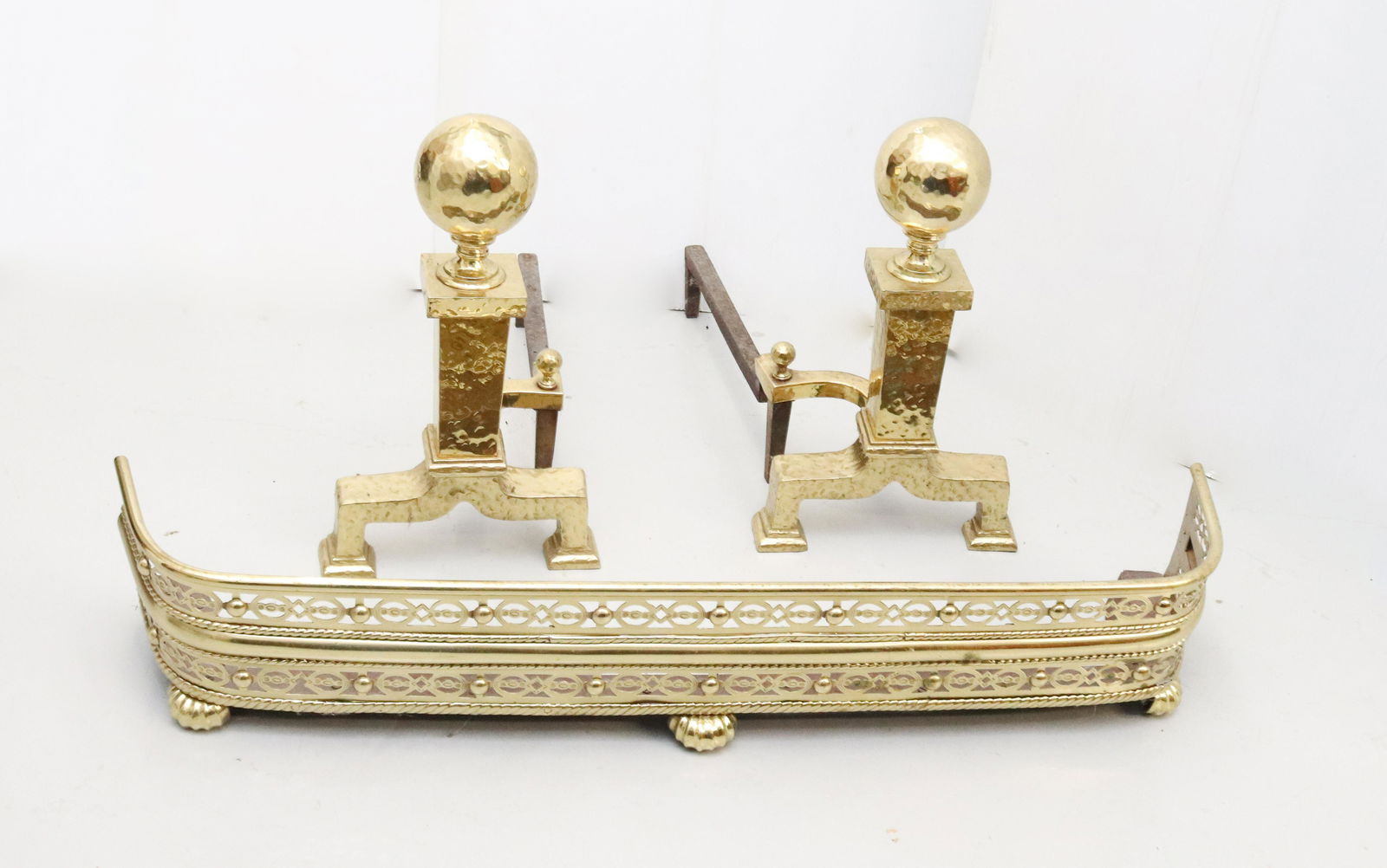 BRASS FIREPLACE SET (1 of 2)