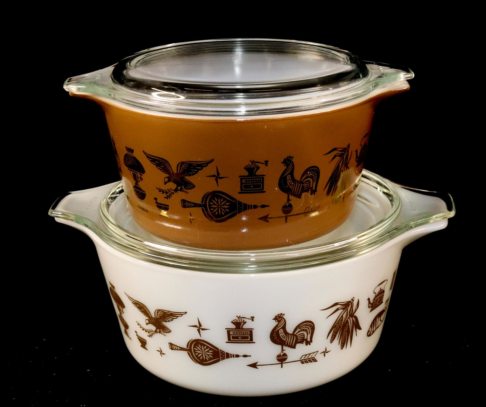 PR. OF PYREX COVERED CASSEROLES (1 of 4)