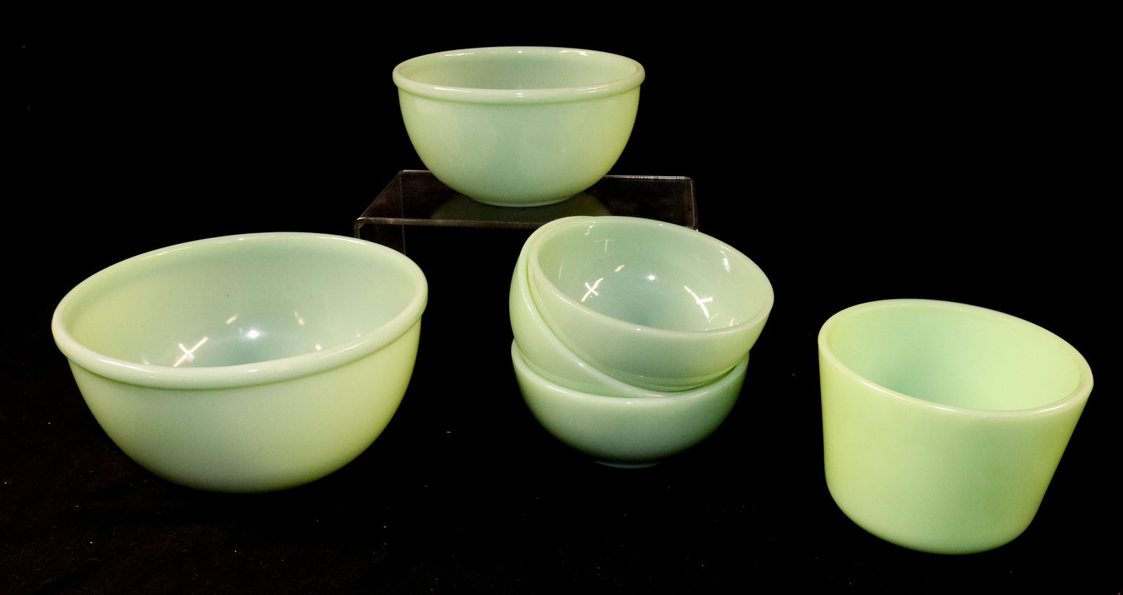 FIRE-KING JADITE BOWL LOT (1 of 2)