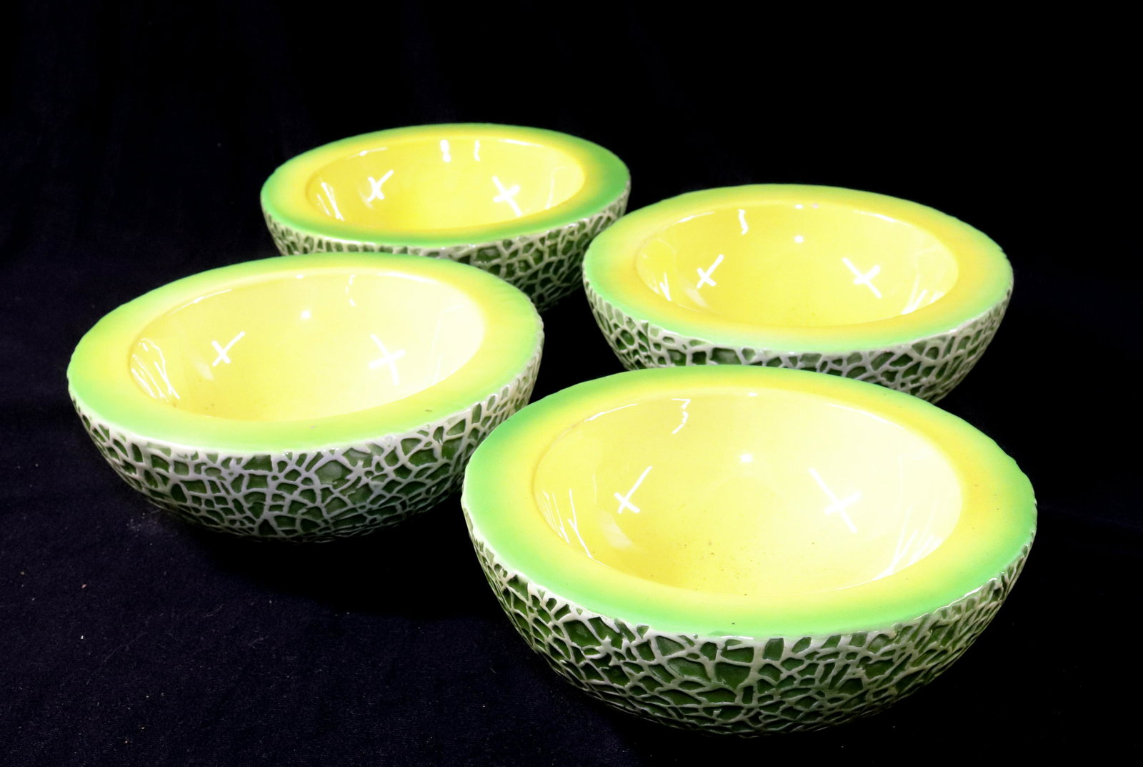 (4) HOLT HOWARD CANTALOUPE DISHES (1 of 2)