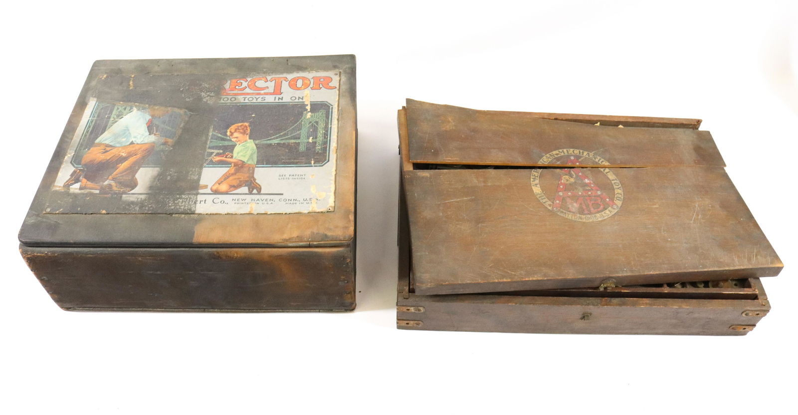 VINTAGE ERECTOR SET AND A.M.B. TOY SET (1 of 5)