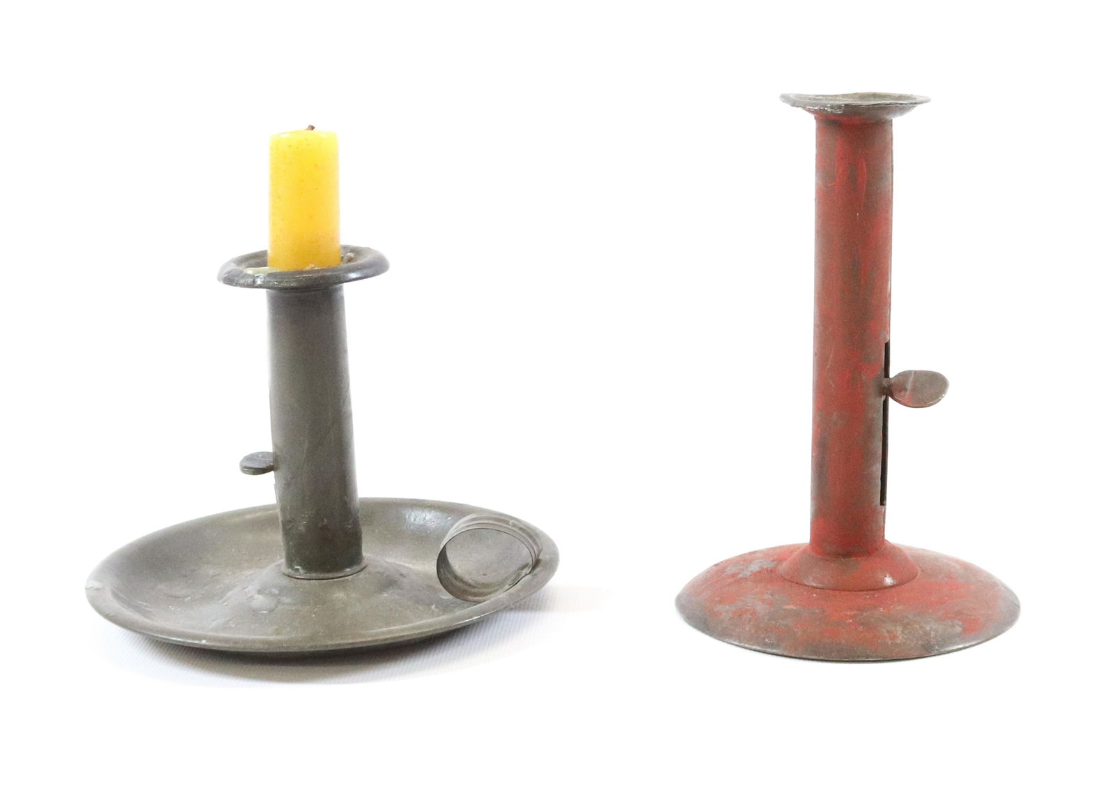 (2) PUSH-UP CANDLEHOLDERS (1 of 3)