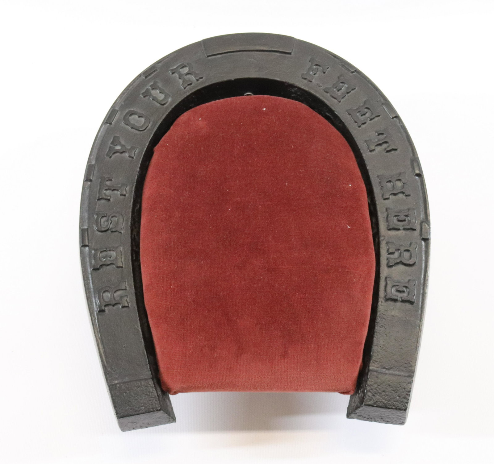 CAST IRON HORSESHOE FOOTSTOOL (1 of 2)