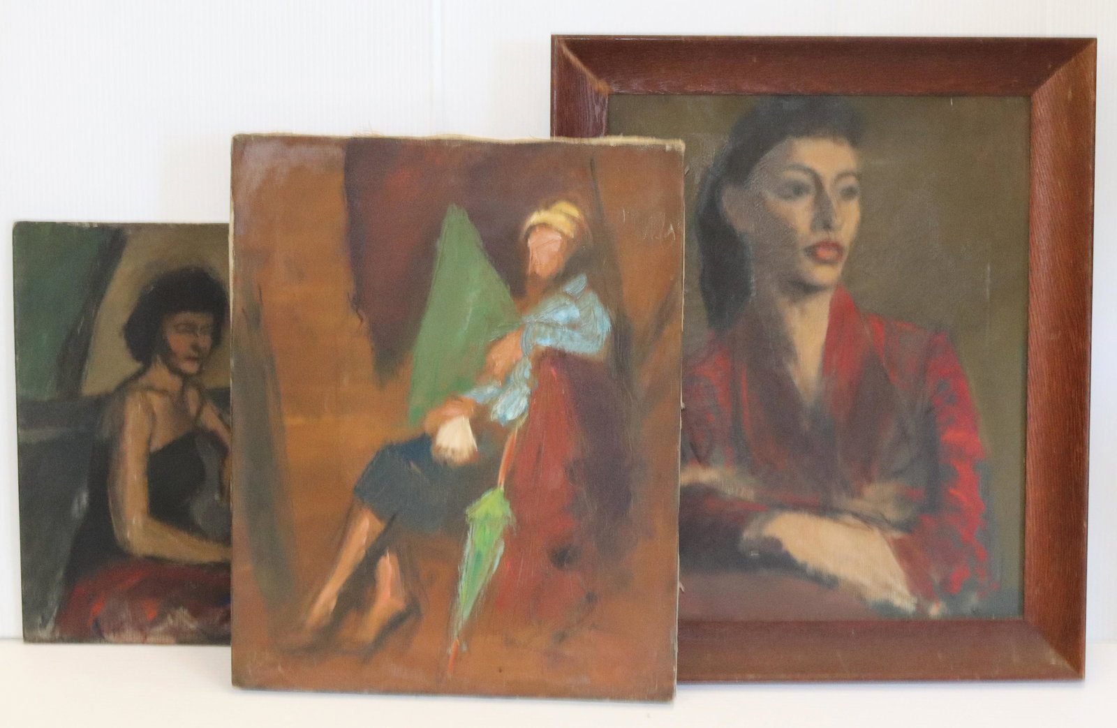 (3) JOHN CUSHMAN OIL PAINTING PORTRAITS (1 of 5)