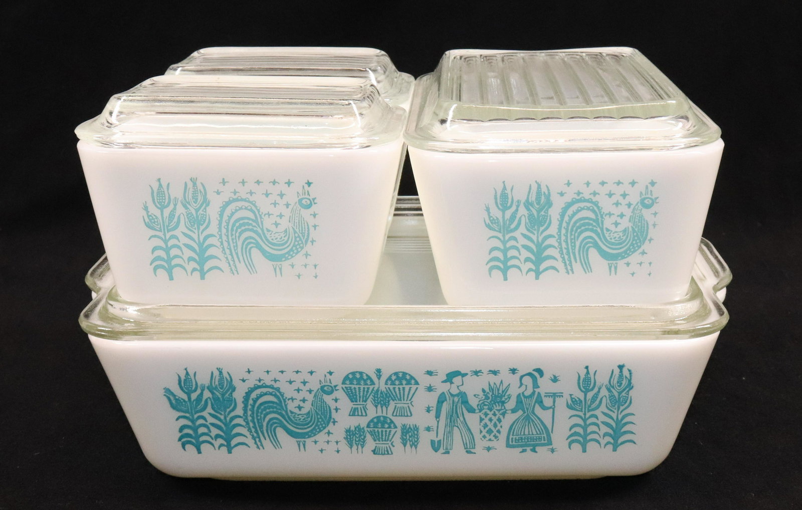 (4) PYREX REFRIGERATOR DISHES (1 of 8)