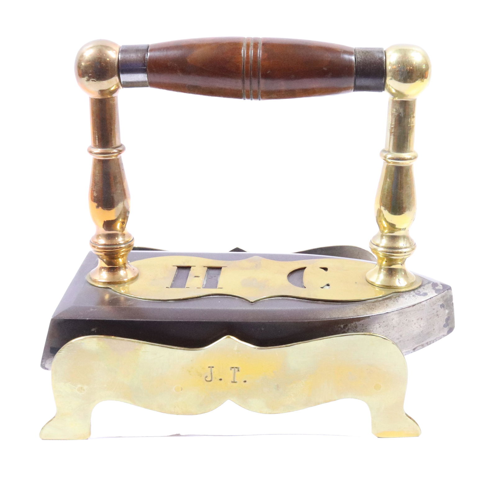 PAIR OF ANTIQUE BELGIUM WEDDING IRONS (1 of 7)