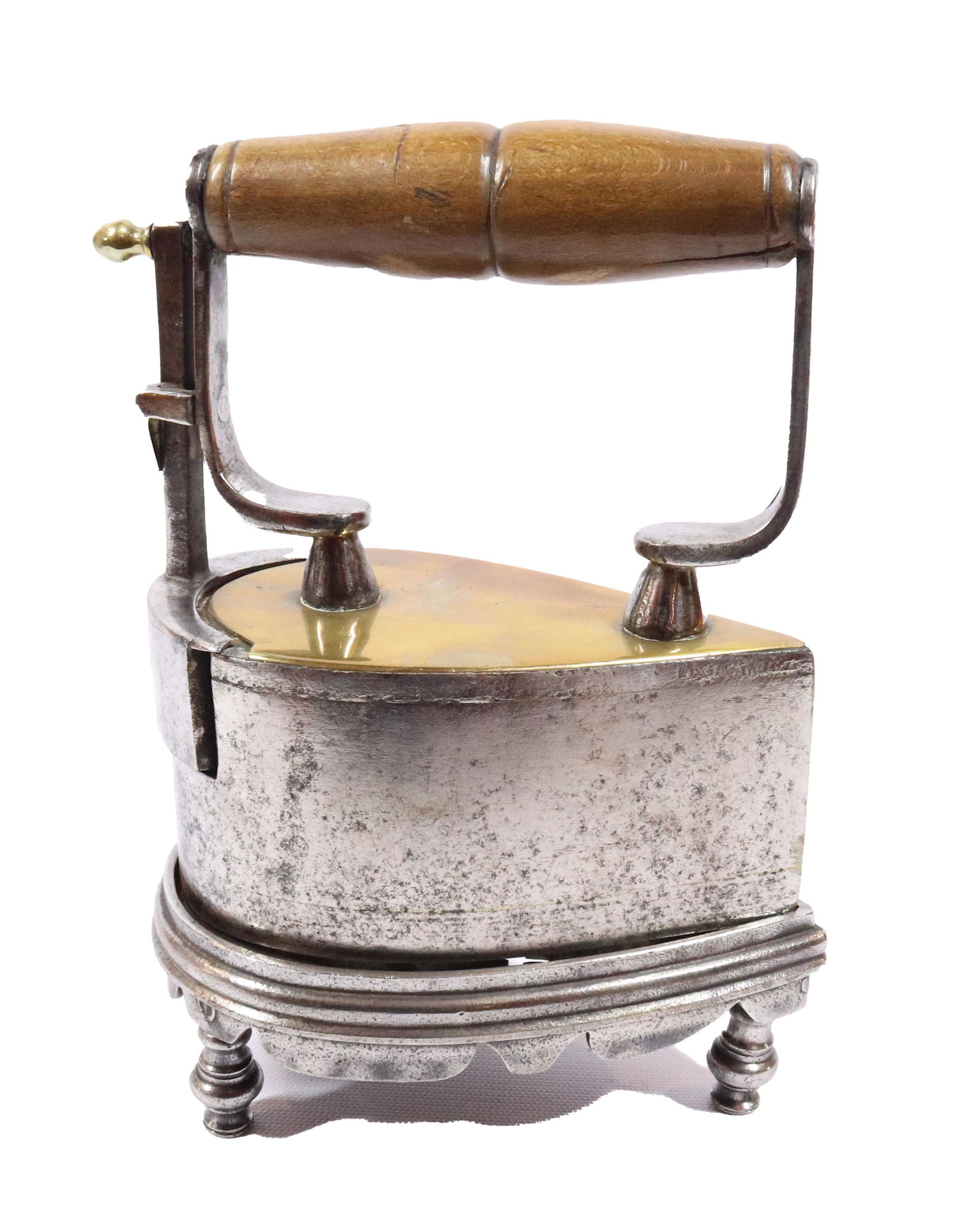 EARLY BELGIAN TEARDROP BOX IRON (1 of 4)