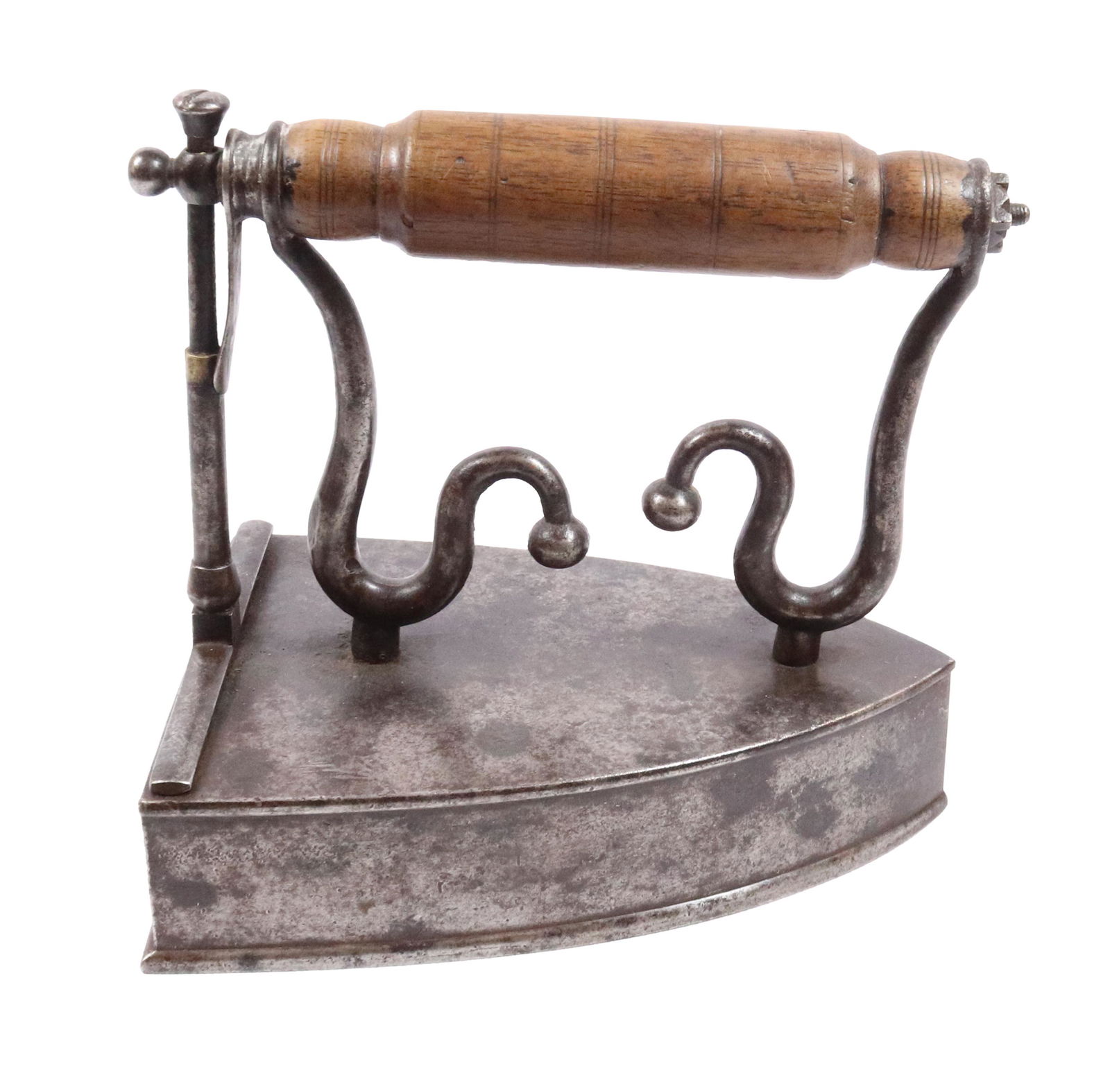 EARLY 19TH C. EUROPEAN STYLIZED BOX IRON (1 of 4)