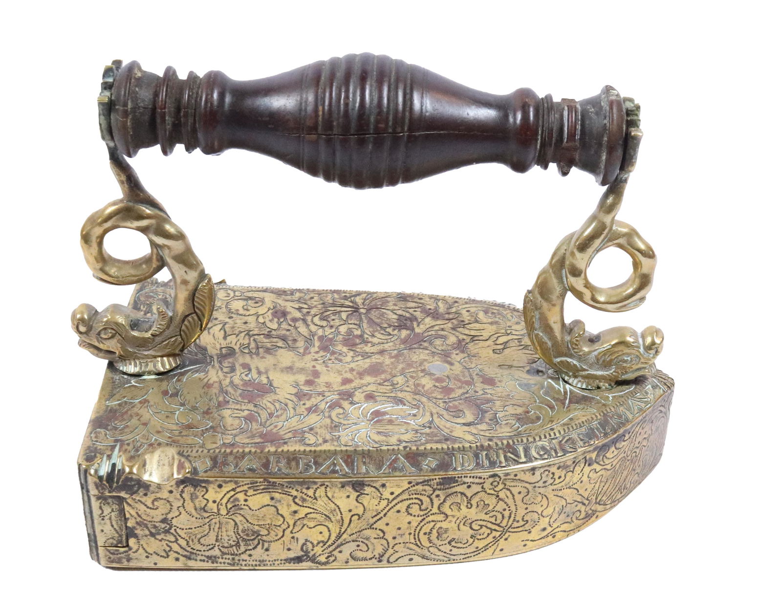 17TH C. NUREMBERG BRASS IRON (1 of 5)